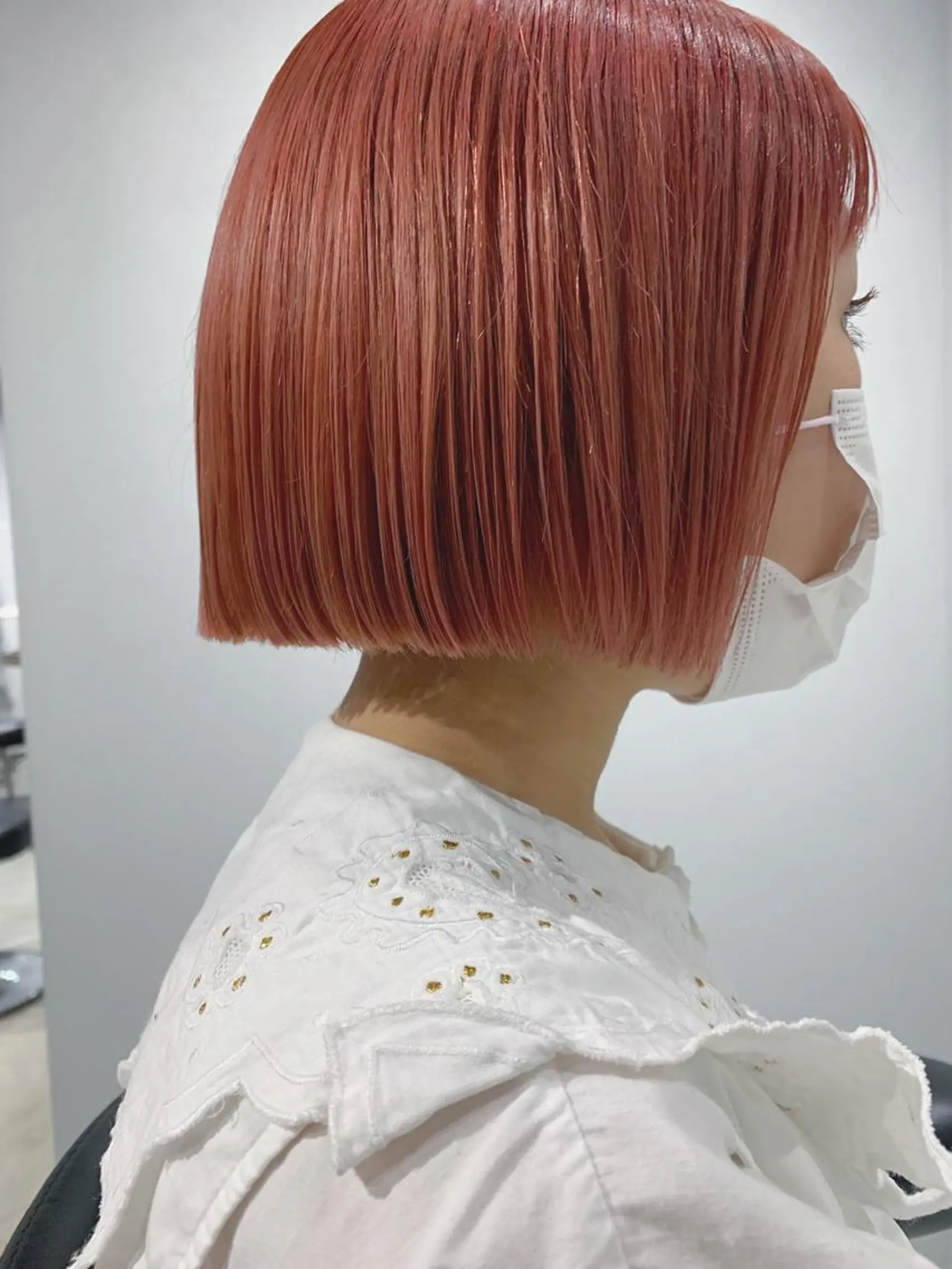 ショート カラー ボブパーマコテ巻き風 パーマNo1深江秀平のヘアスタイル