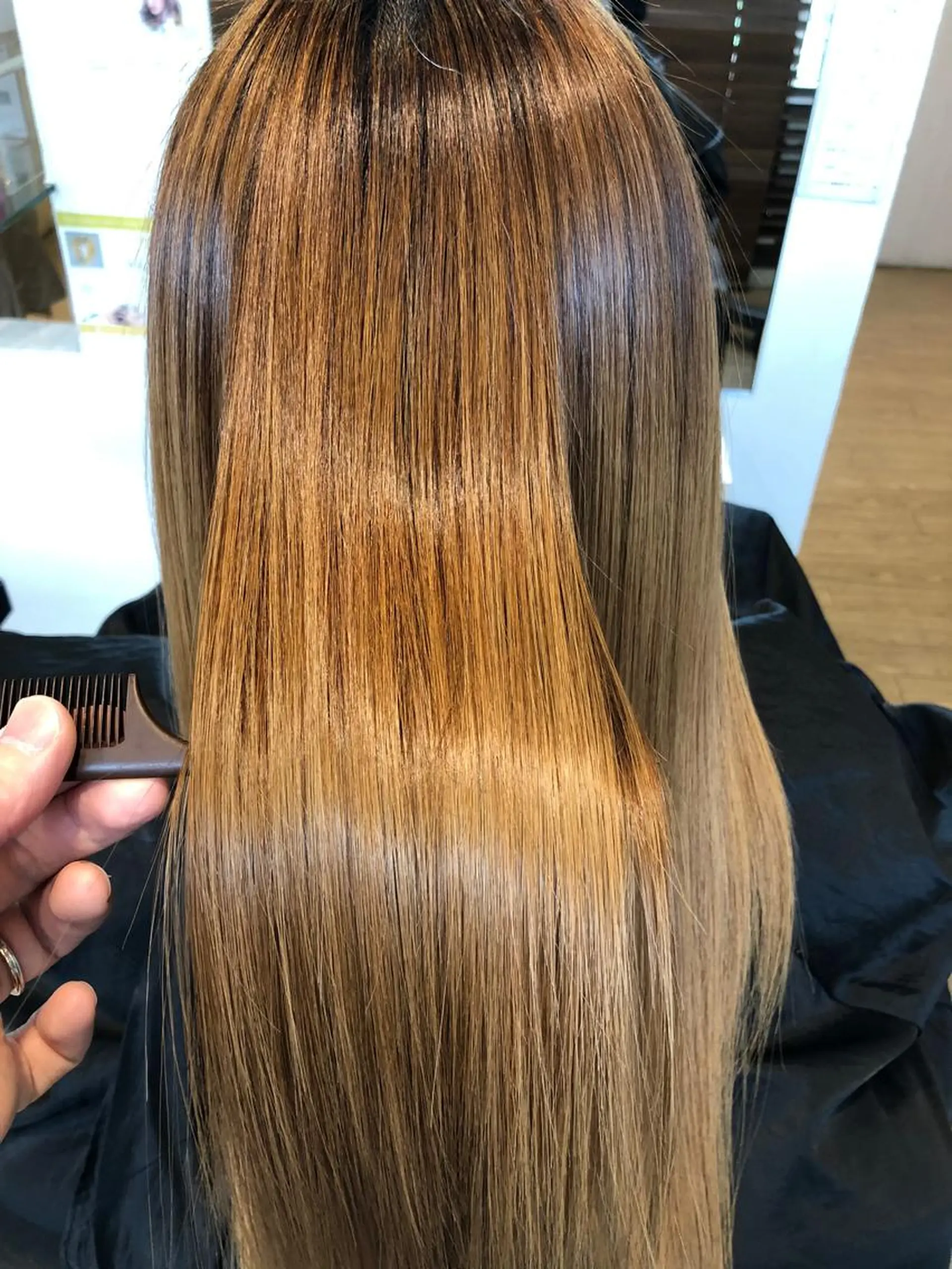 セミロング カラー hair &eye LAWE.店長のヘアスタイル