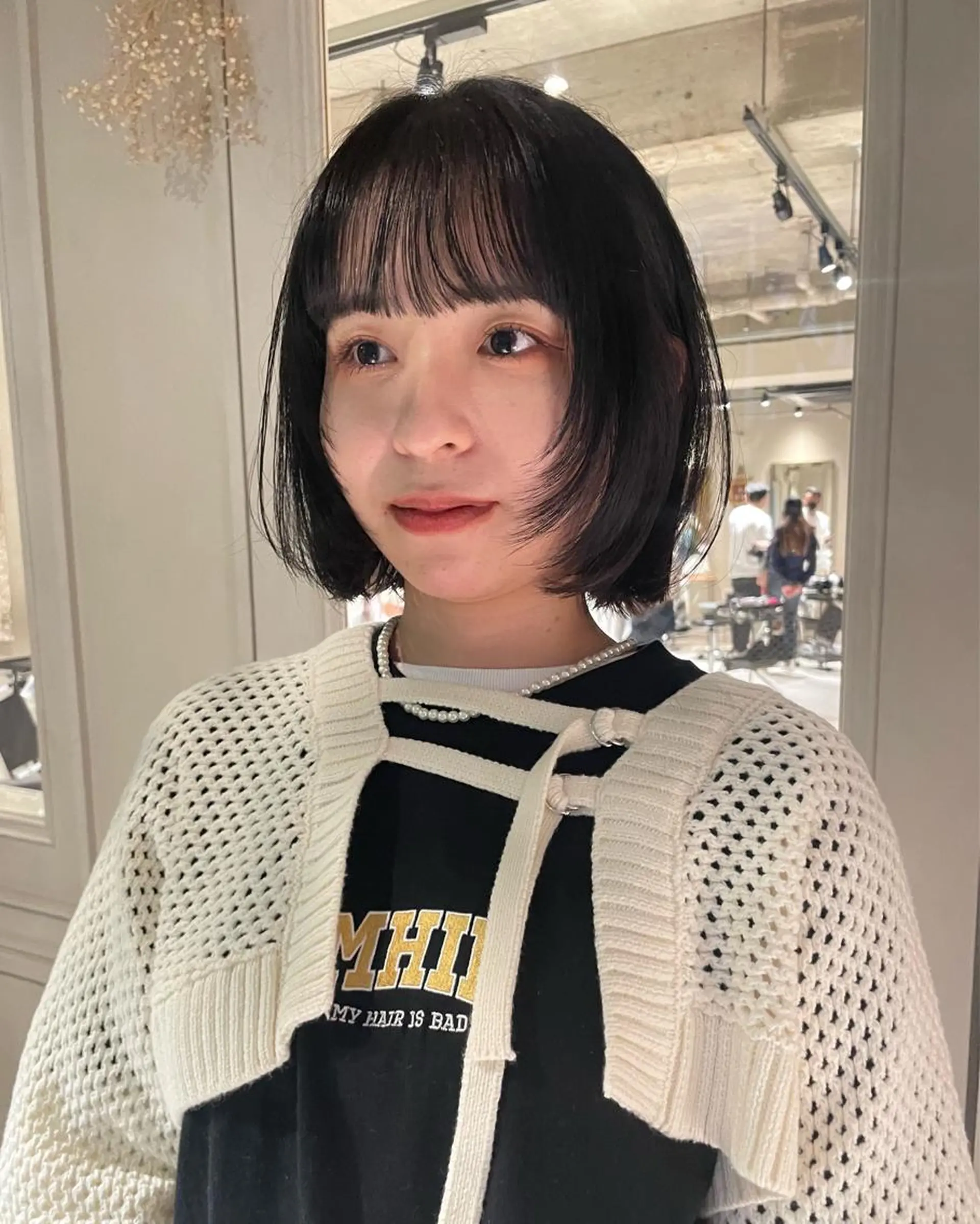 ミディアム カット ベージュ🤎透明感 カラー🤎anriのヘアスタイル