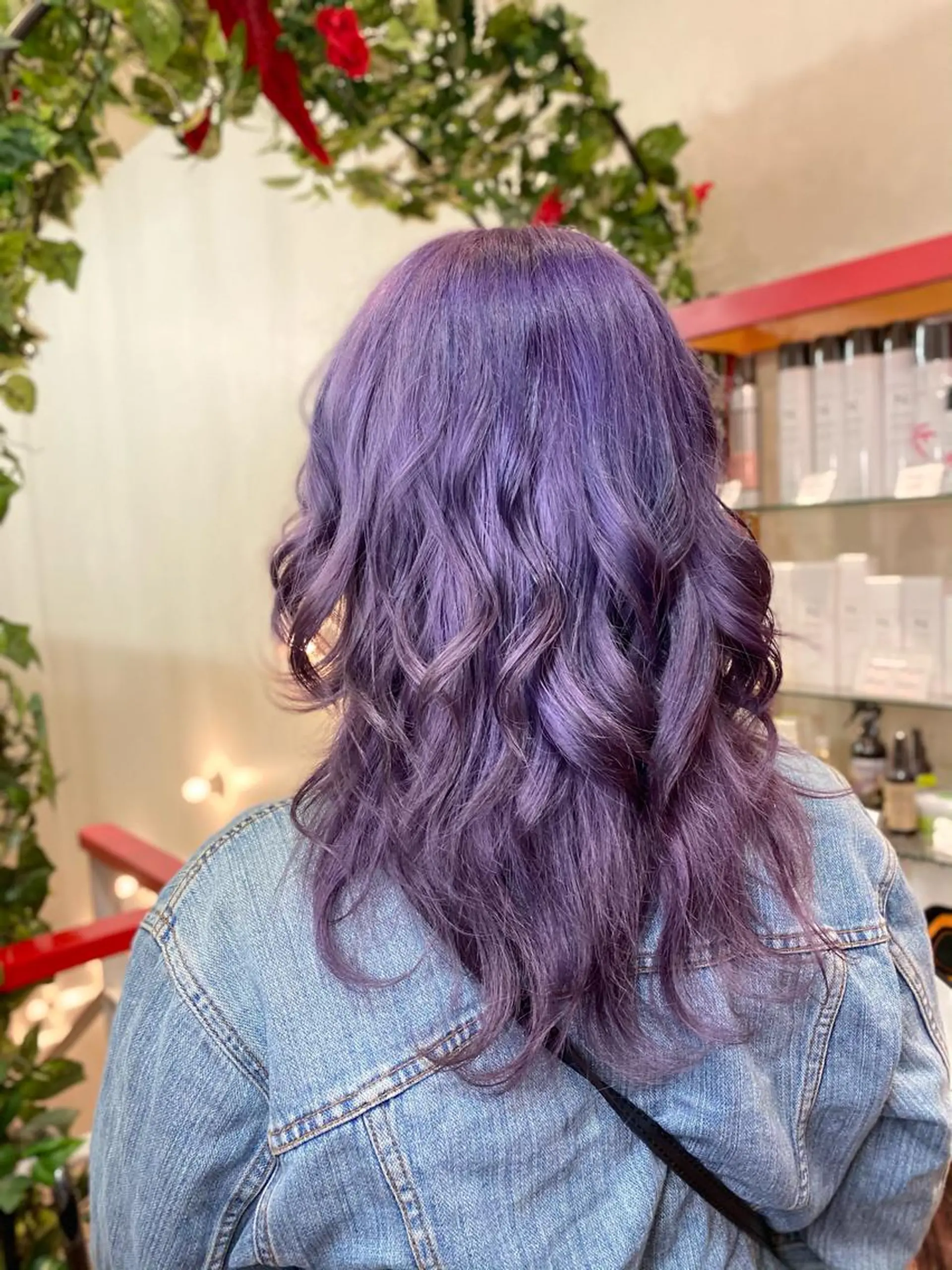 ミディアム ヘアカラー ゆぴ☾‪/推しカラー /ハイトーンのヘアスタイル