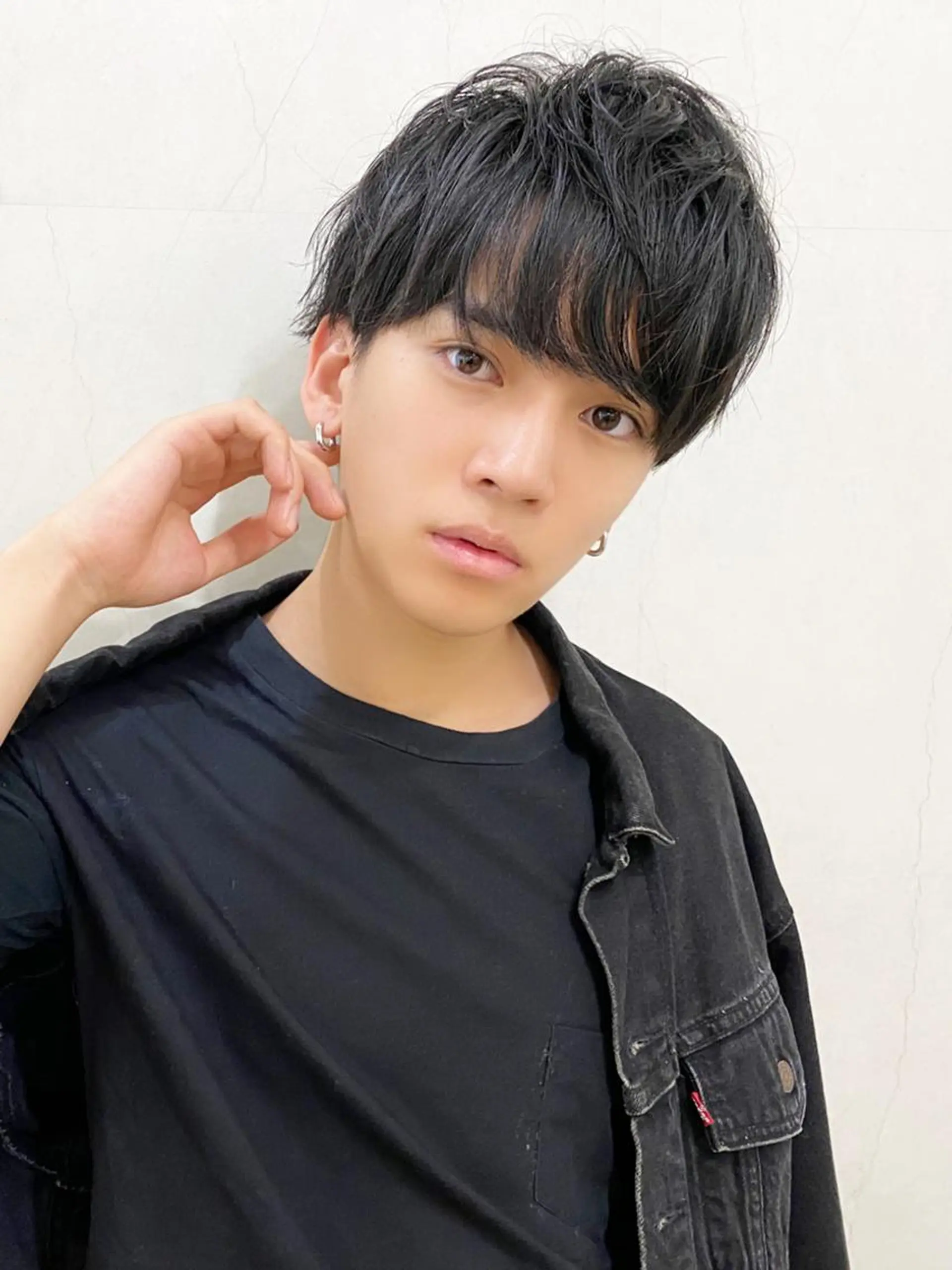 メンズ センターパート フェードカット マッシュ メンズパーマ メンズツイストパーマ ヘッドスパ men'sカットの 神様　Sky原宿のヘアスタイル