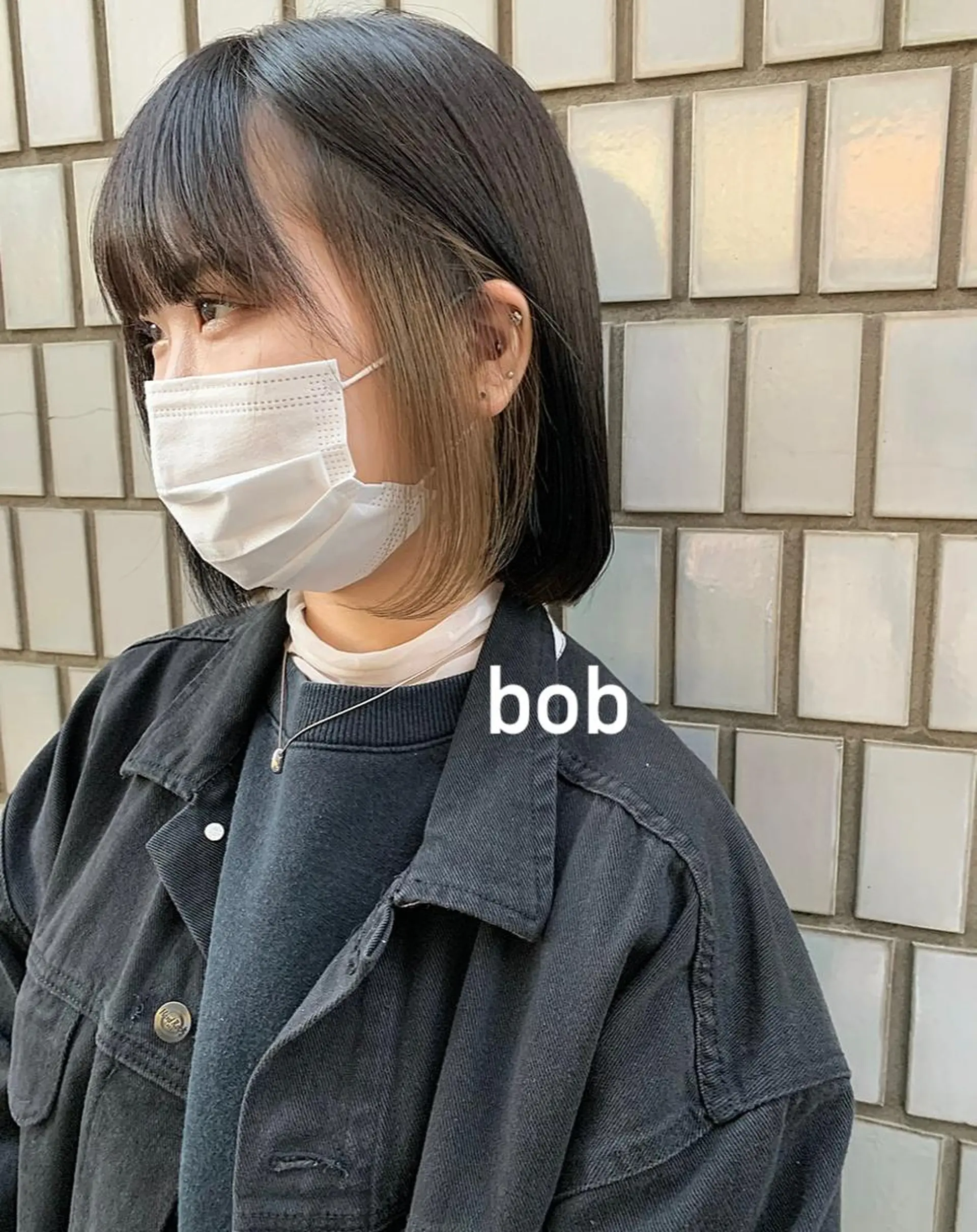 ミディアム カラー ベージュカラー ミルクティーベージュ ヘアカラー ELENA所属・ナチュラルなショート 北本空河のヘアスタイル