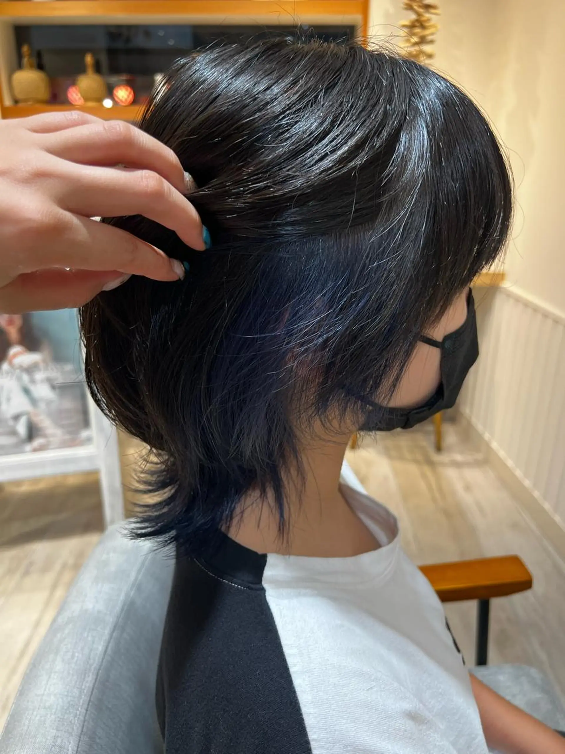 ショート カラー ブルーカラー ウルフカット ヘアカラー 🦋 Saki🦋のヘアスタイル