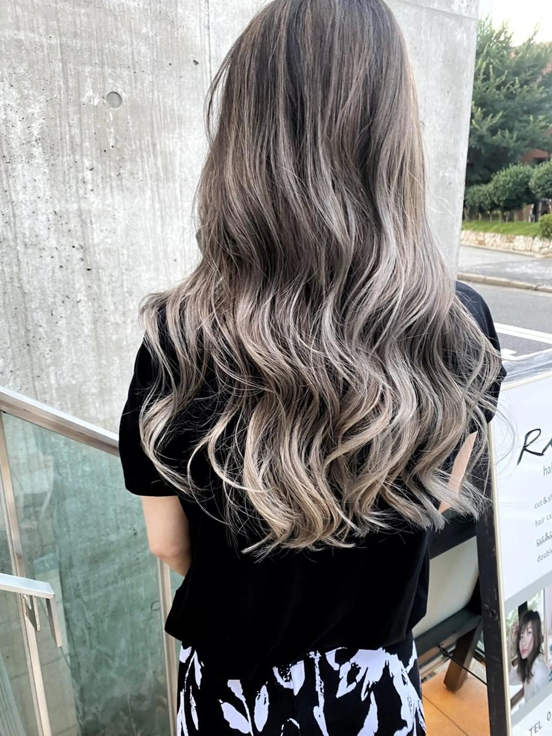 ロング カラー 髪質改善/ ブリーチ/中尾のヘアスタイル