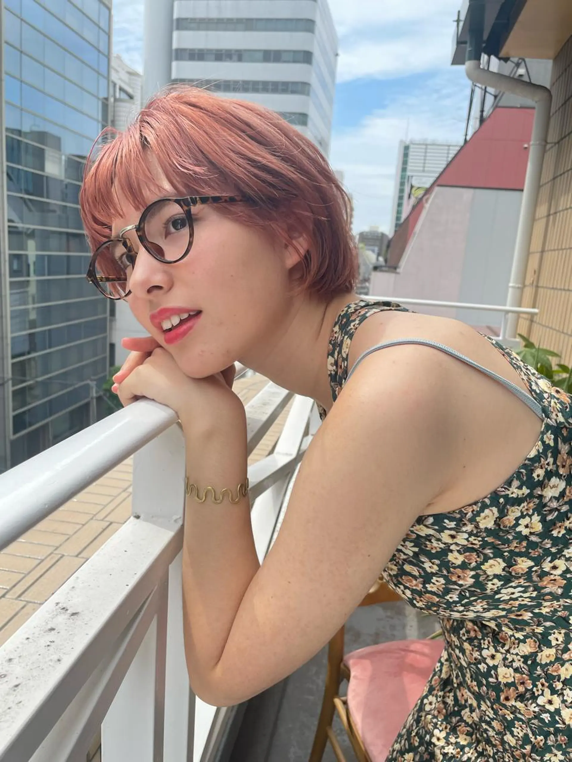 ショート カラー ショートボブ デザインカラー グラデーションカラー ボブ 外国人風カラー カット ヘアカラー トリートメント ショート/ボブ専門 宮脇美奈/南船場のヘアスタイル