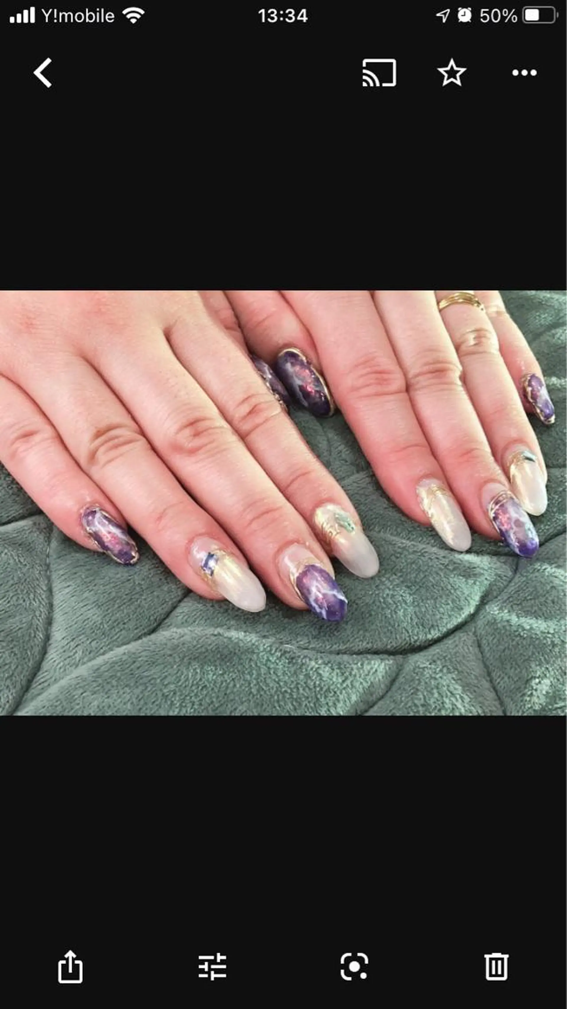 ネイル 大理石ネイル(マーブル) ハンドネイル chama所属・大和田 美貴のネイルデザイン