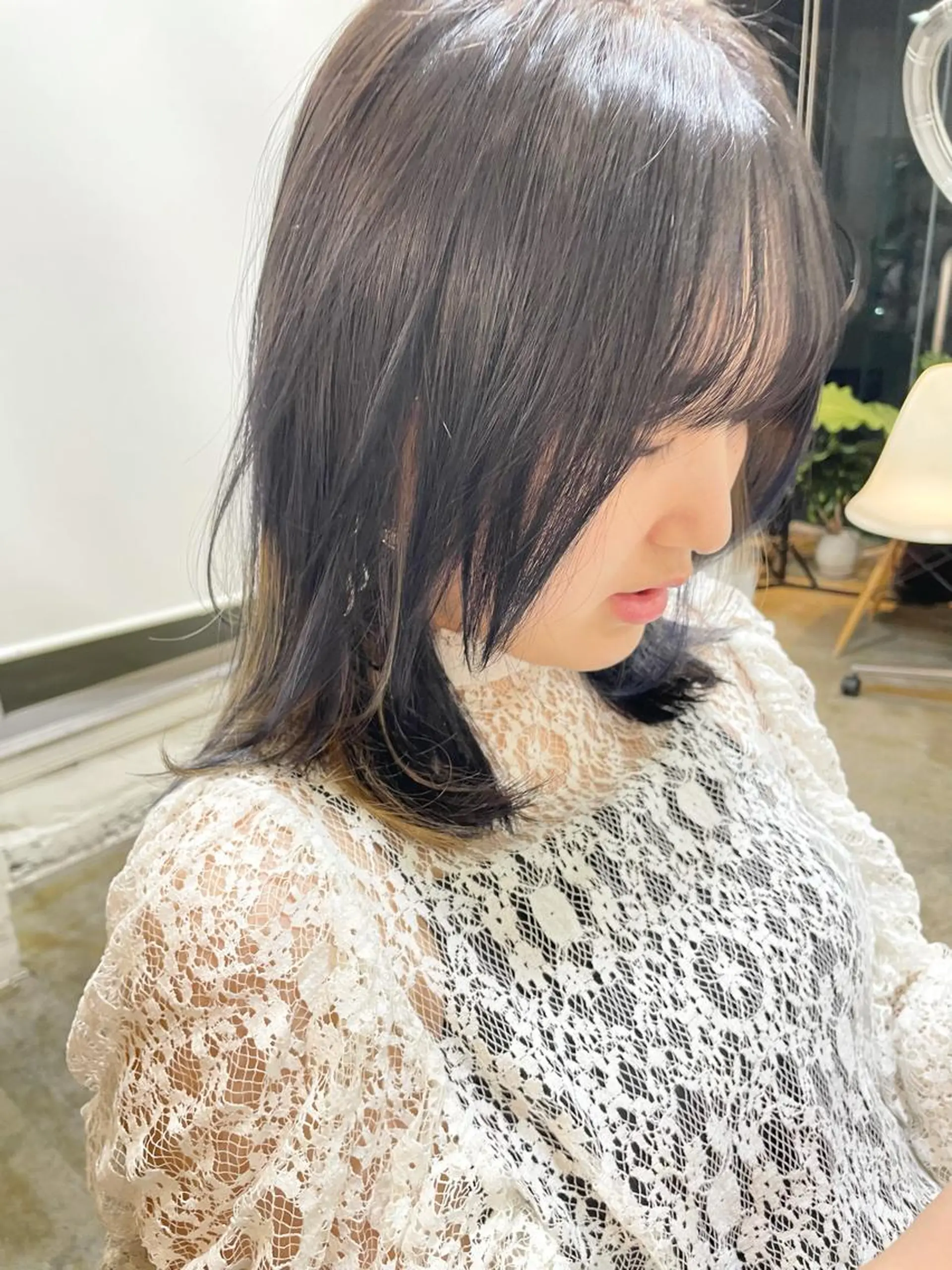 セミロング カラー レイヤー／似合わせ TAKUYAのヘアスタイル