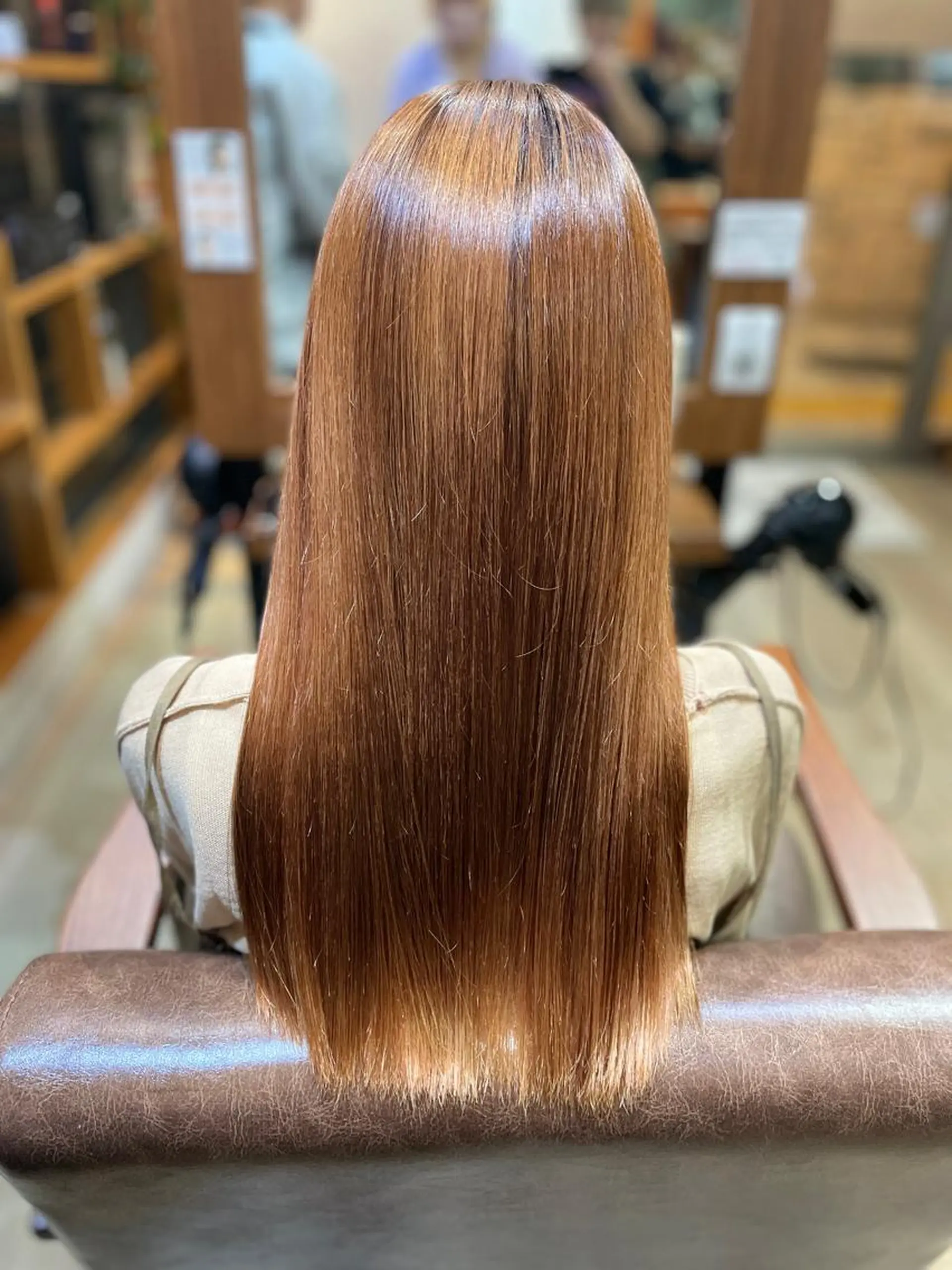 ロング 酸性ストレート トリートメント ヘアメイクニューヨーク根津店所属・リニューアルオープン ☆根津店齋藤のヘアスタイル