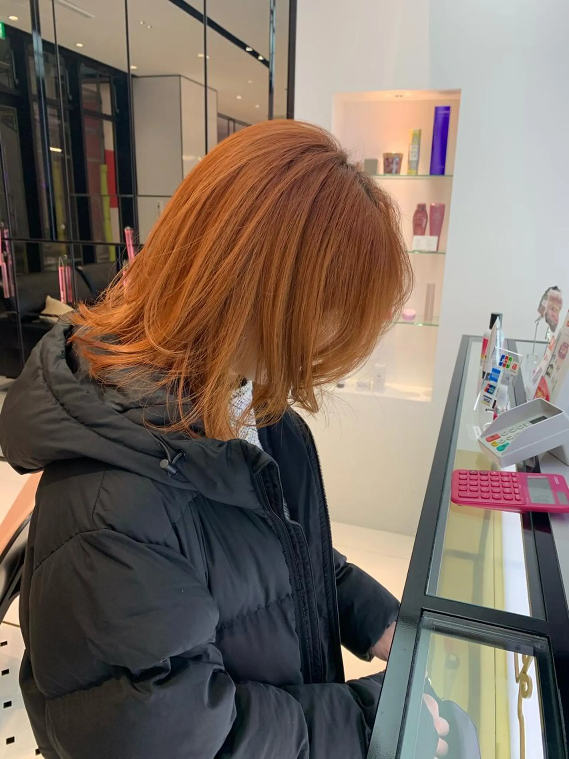 ミディアム カラー ハッシュカット/ハイ トーン/MANAMIのヘアスタイル