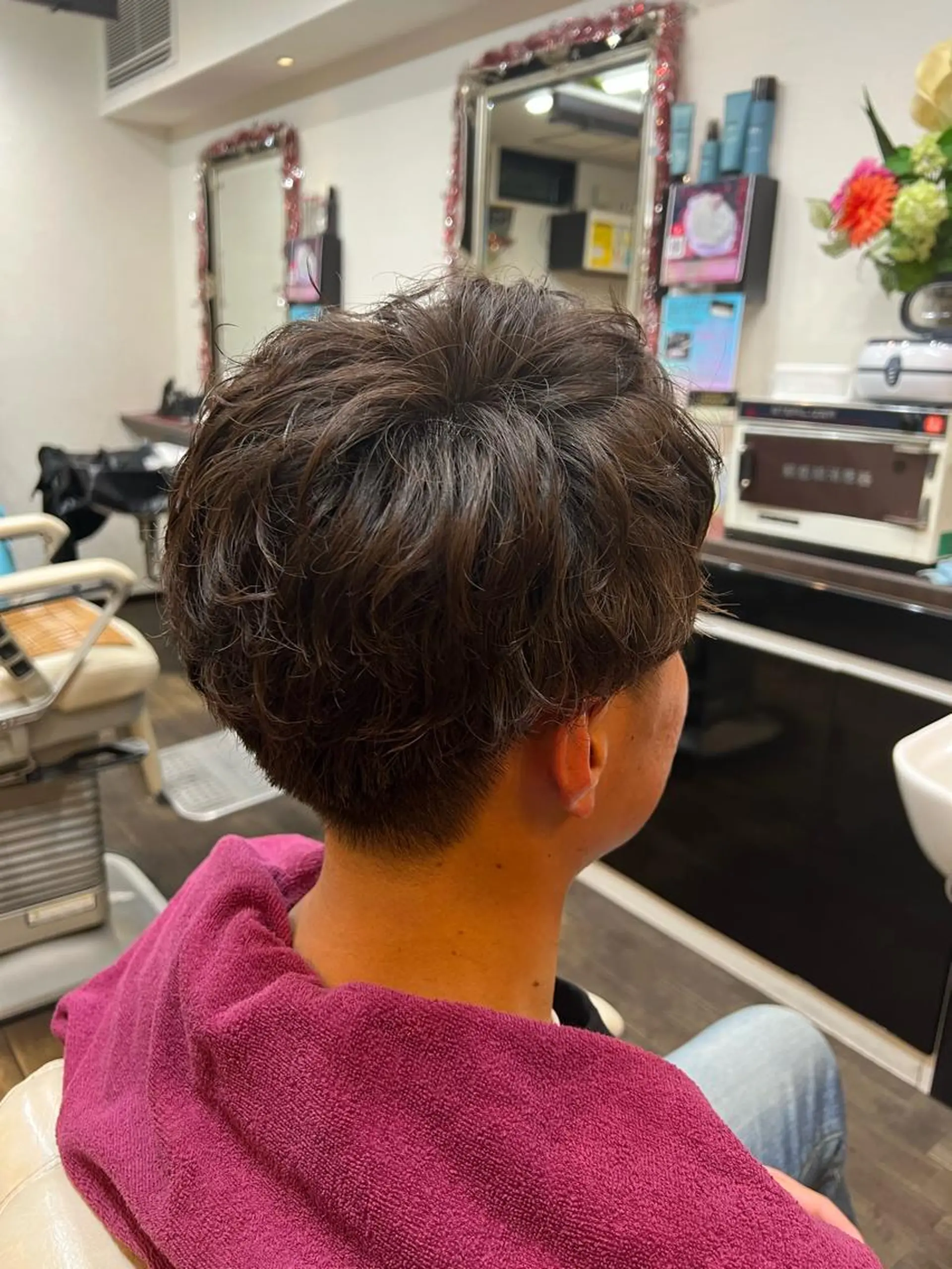 ショート パーマ メンズ メンズパーマ ガイズヘアー133所属・二本木 秀成のヘアスタイル