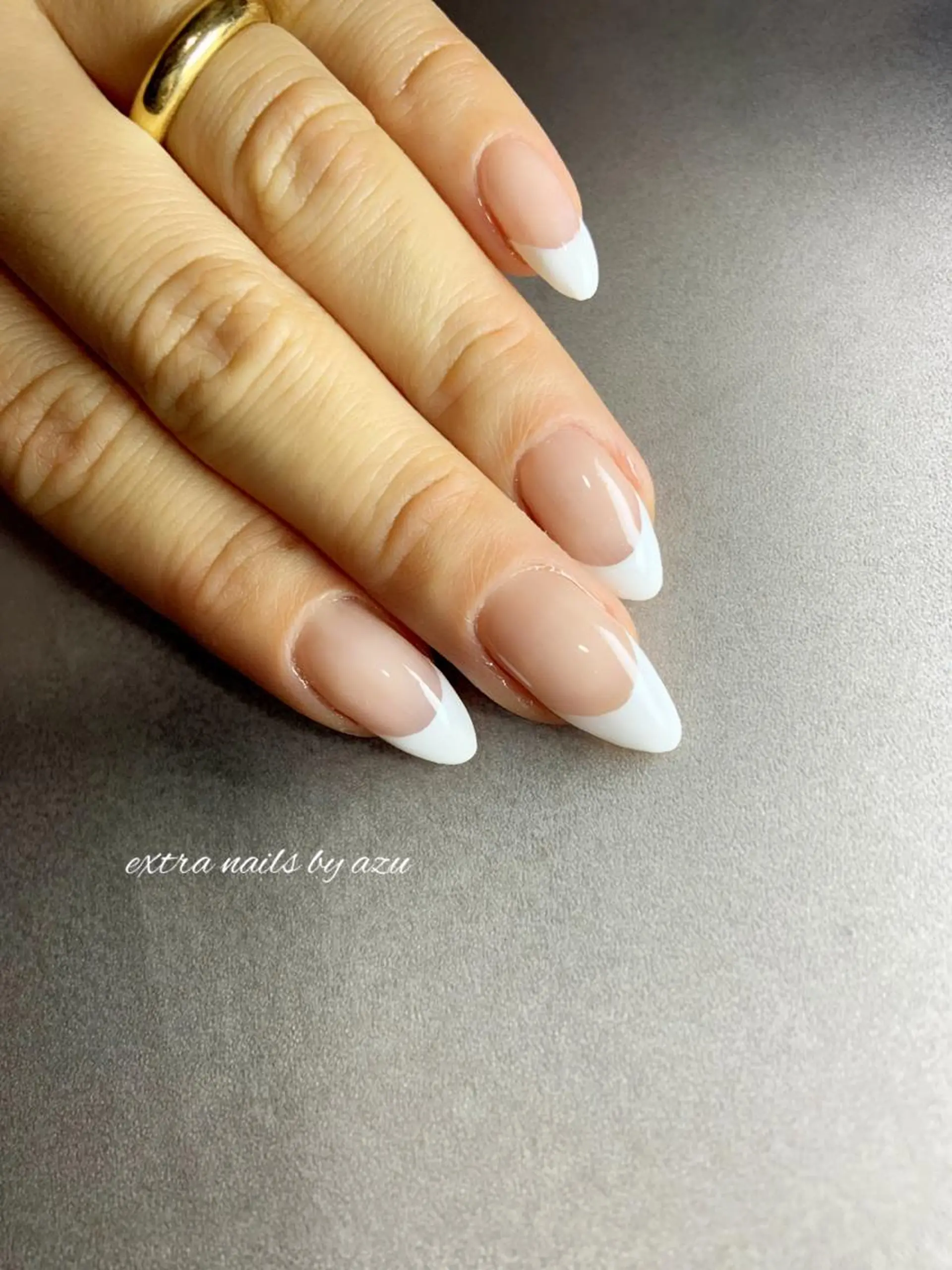 ネイル フレンチネイル ハンドネイル extranails ／lemellaのネイルデザイン