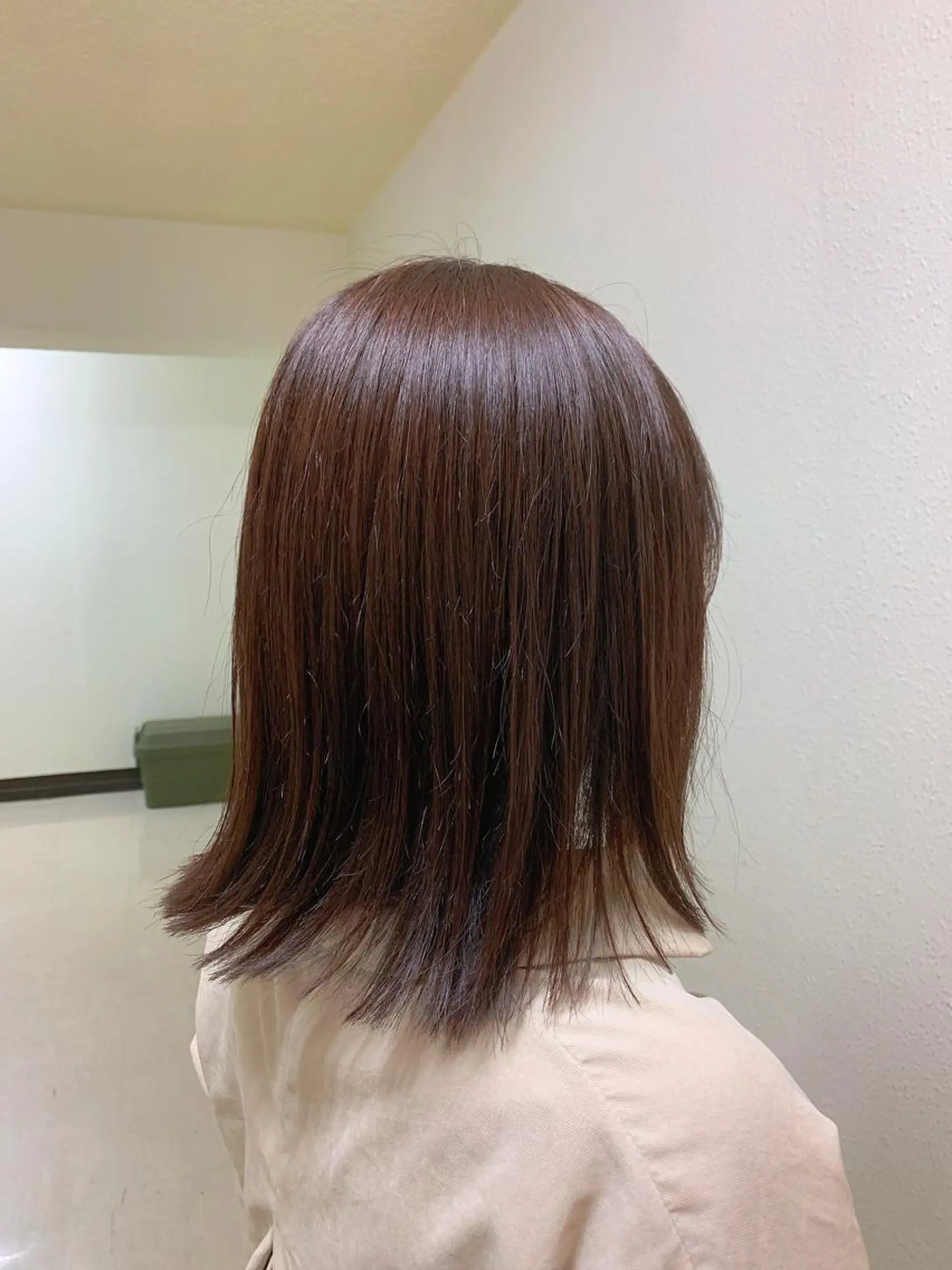 ミディアム カラー エンドウ　ミノリ🤎 /半個室/レイヤーのヘアスタイル