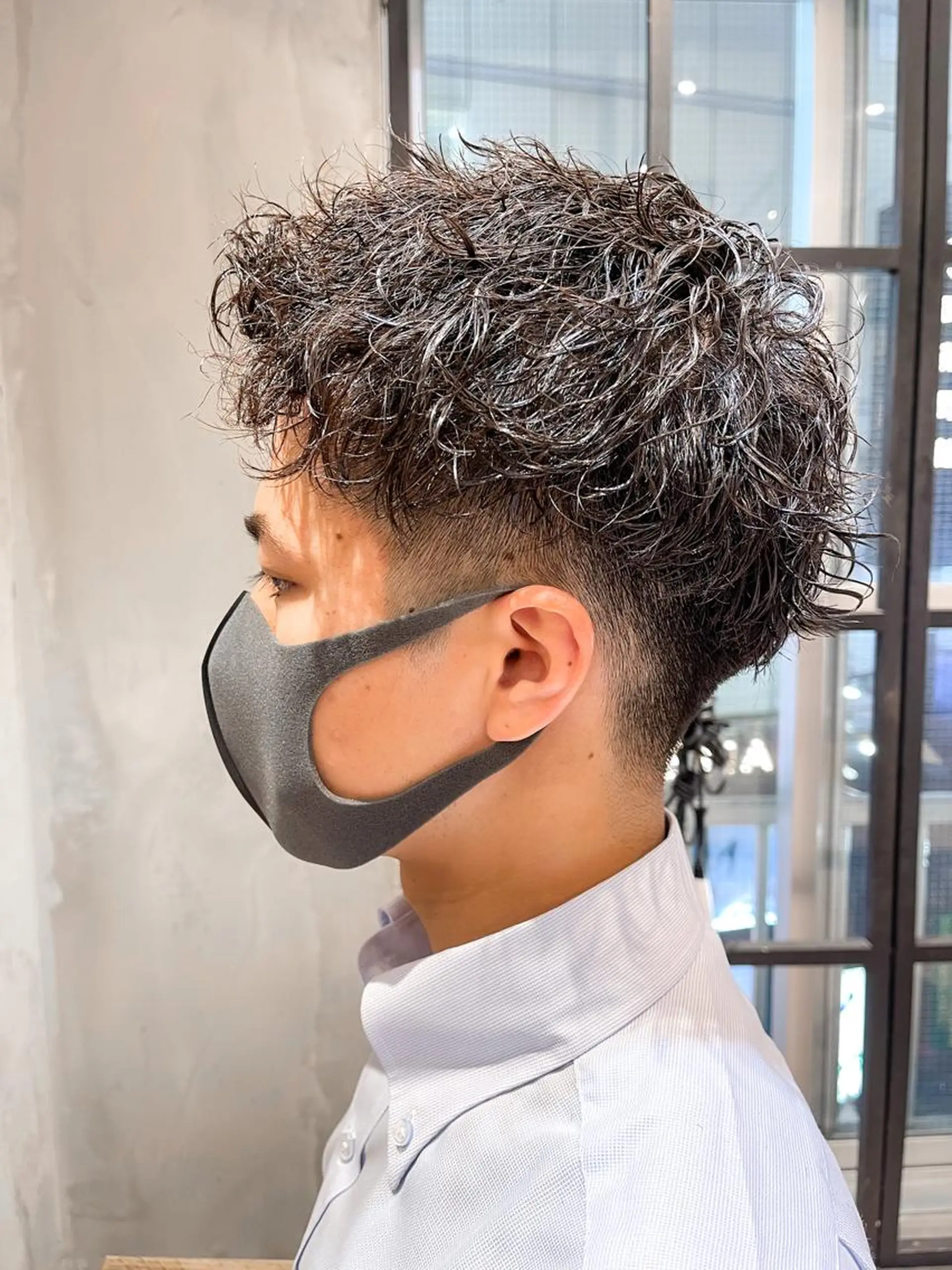 ショート パーマ メンズ メンズパーマ ツイストスパイラルパーマ スパイラルパーマ カット パーマ トリートメント ヘアセット amie高崎所属・高崎メンズパーマ 髪質改善TAKEのヘアスタイル