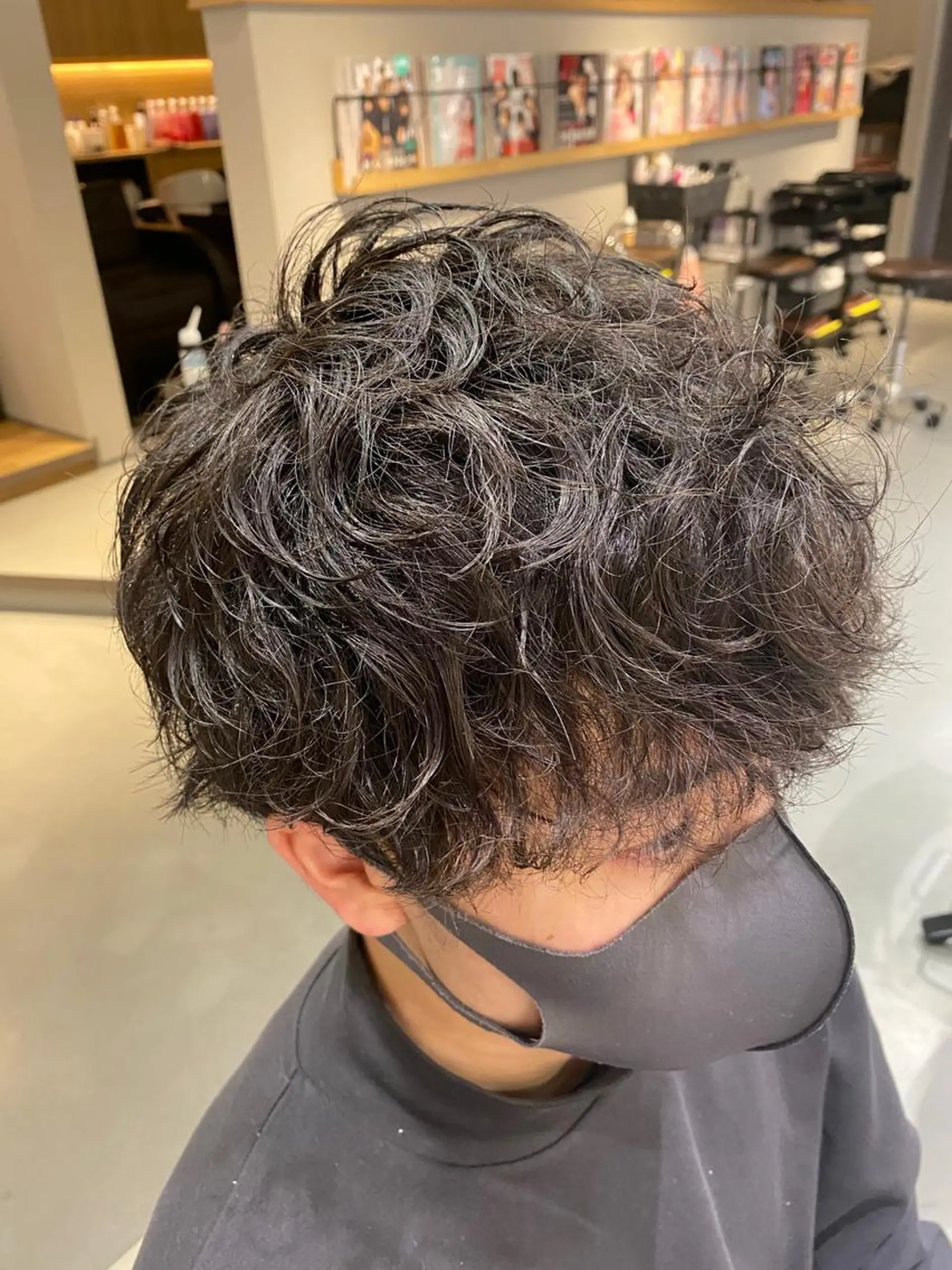 ショート パーマ メンズ unopulir Vamos店所属・梅田茶屋町メンズ 専門美容師 山元一平のヘアスタイル