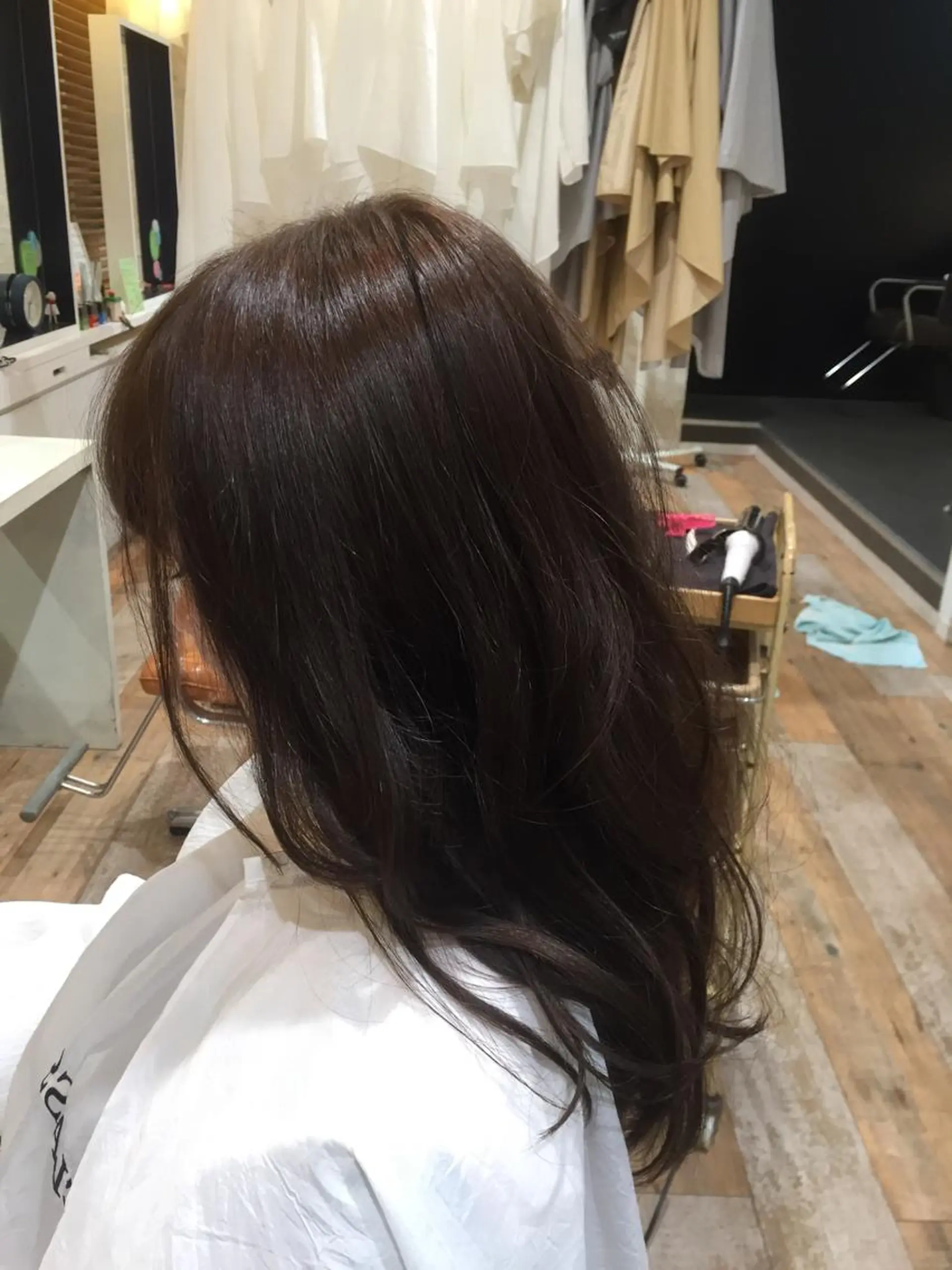 ロング カラー グレージュ CLASSICO hair 京田辺店所属・浜井 尚希のヘアスタイル