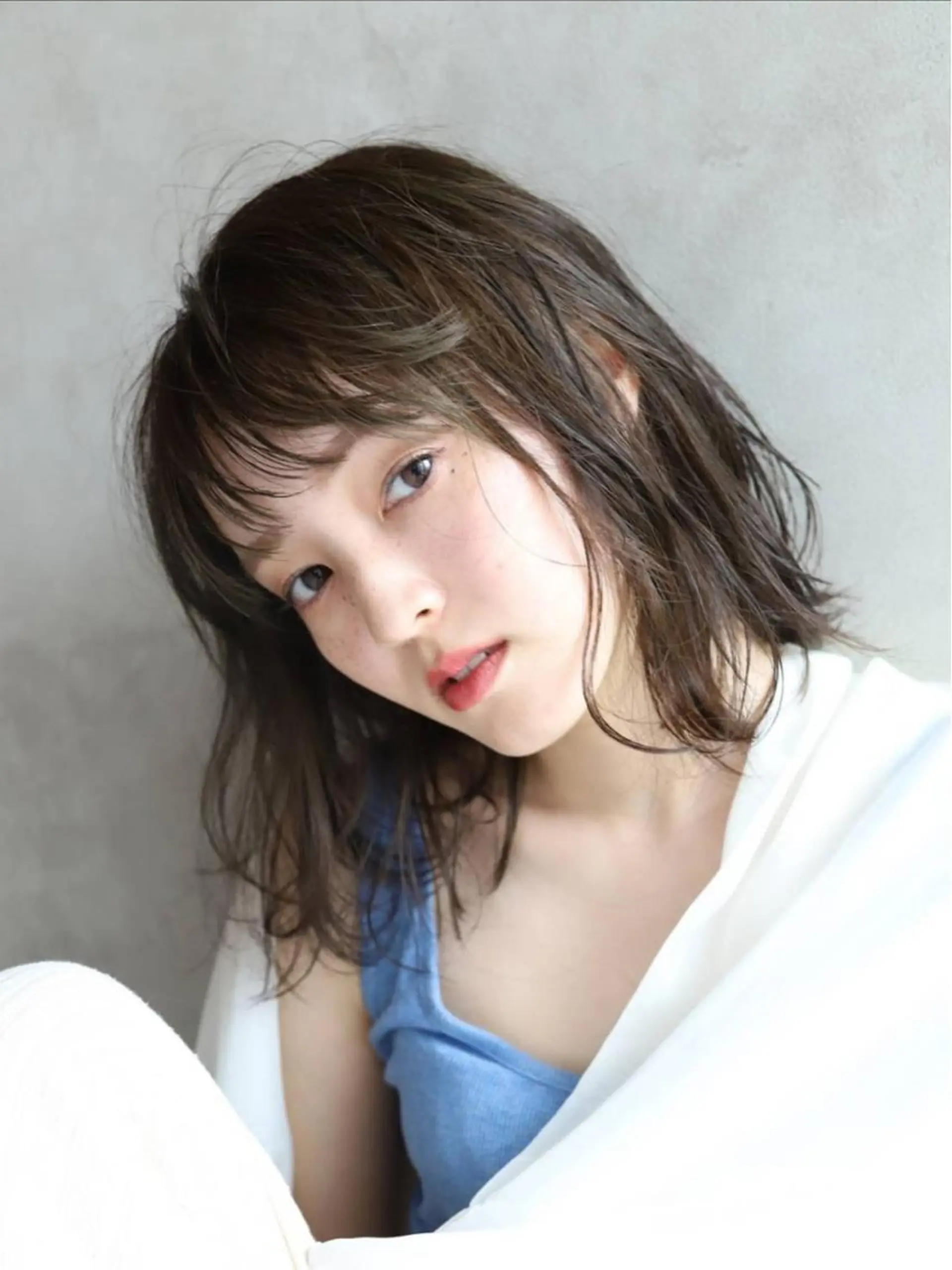 セミロング カラー enx天王町店 伊藤　愛央のヘアスタイル