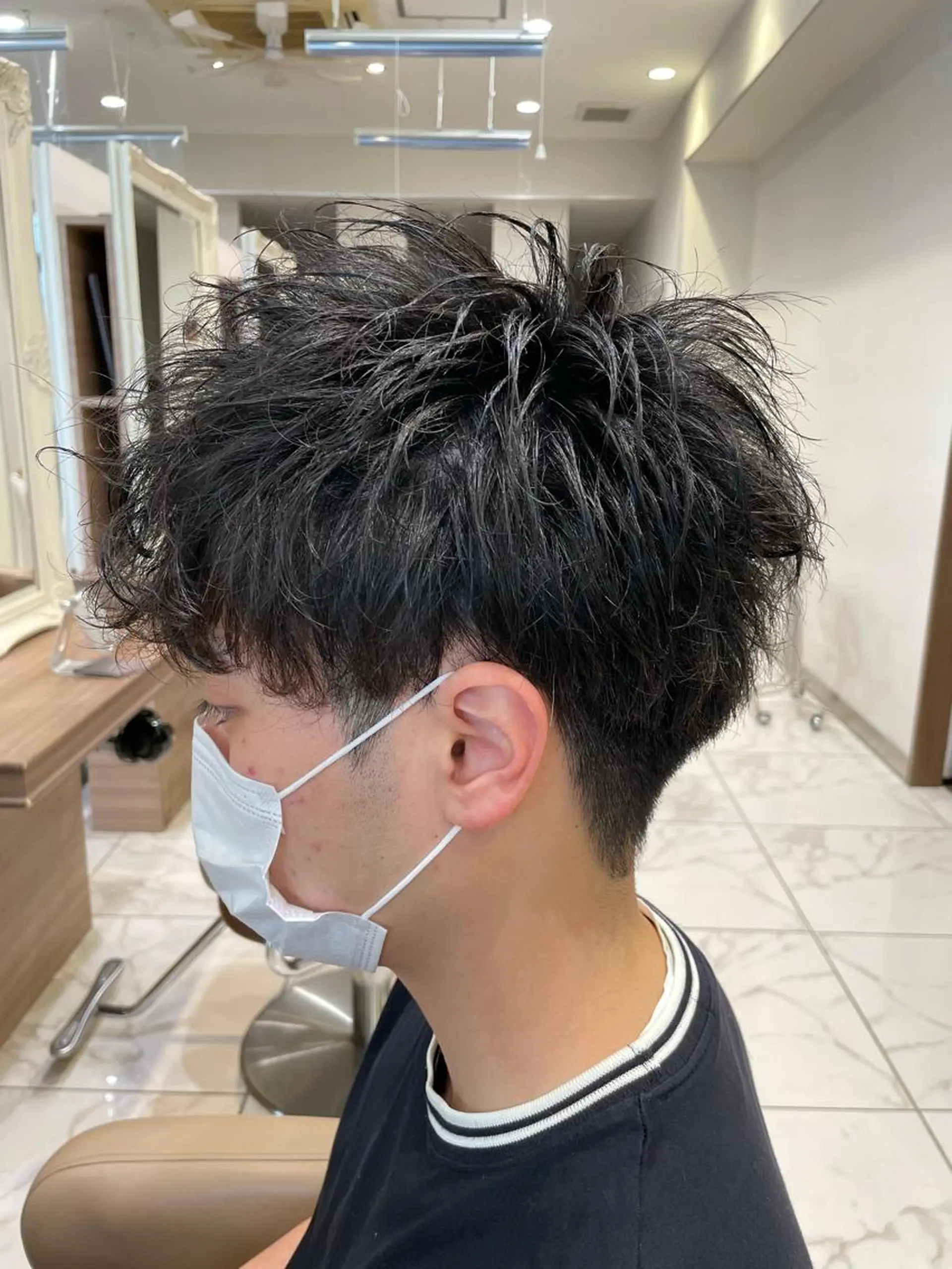 ショート パーマ メンズ カット パーマ 【メンズ縮毛矯正】 田中秀斗のヘアスタイル