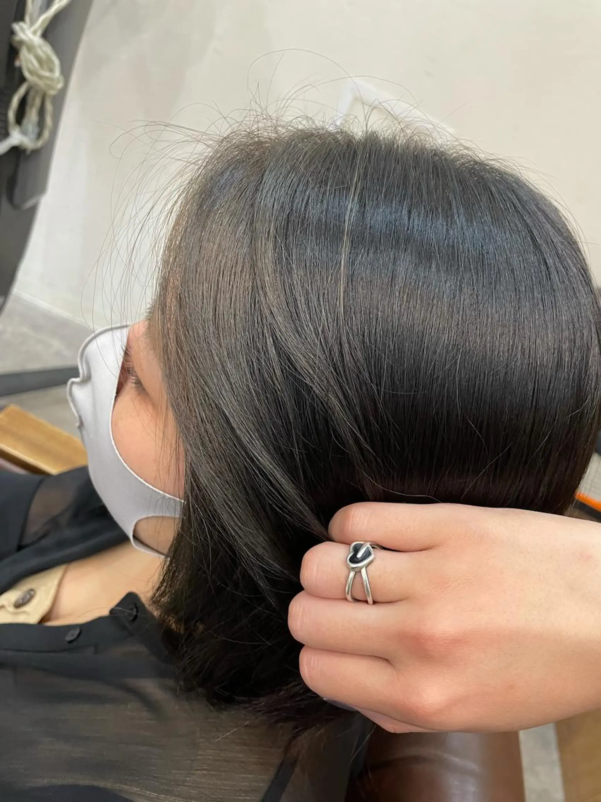 ショート ミストバング 前田リサコ🌹 ✨艶髪職人のヘアスタイル