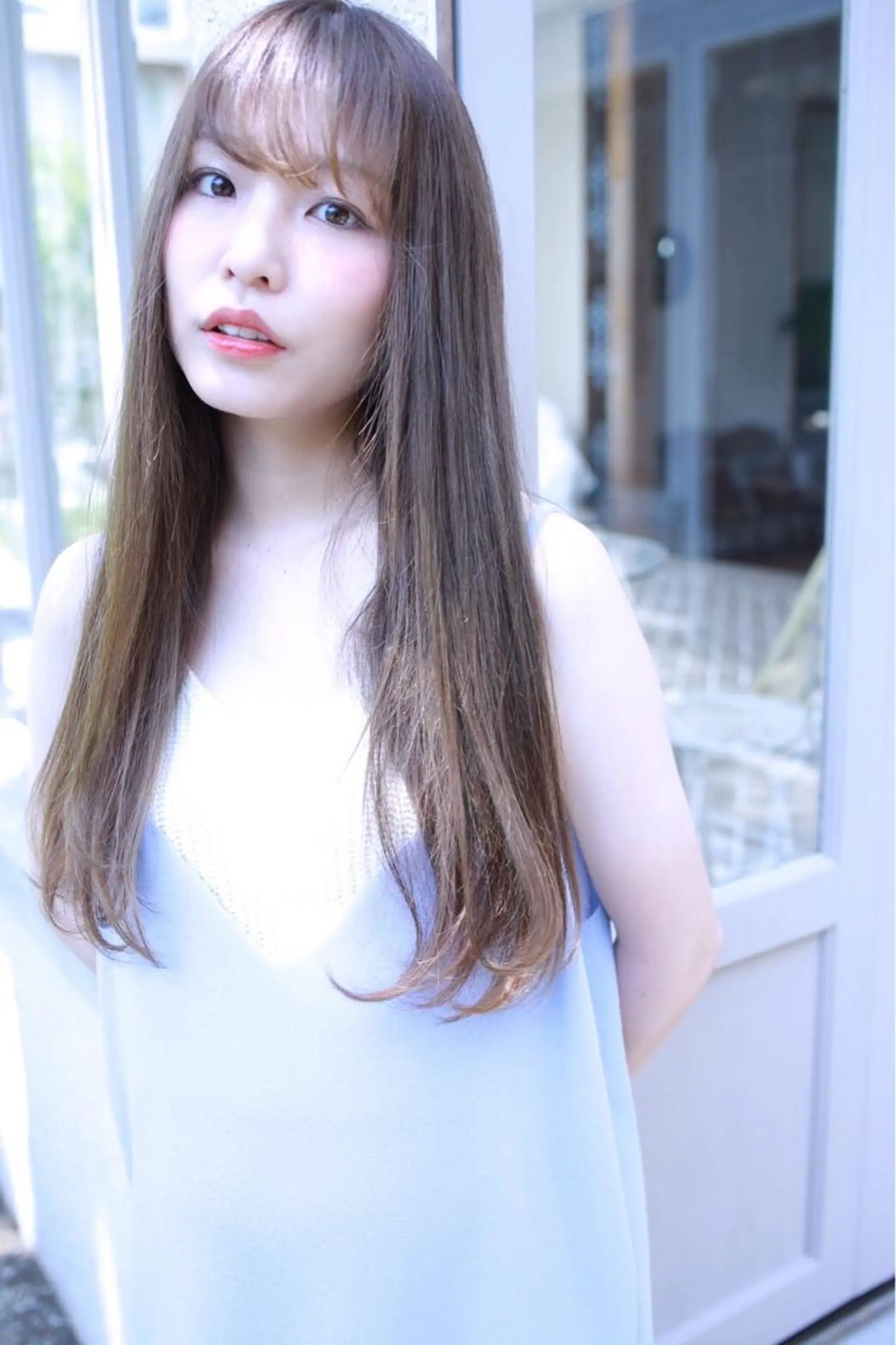 ロング カラー アッシュ ヘアカラー トリートメント 💓永坂　美由紀💓 Aujuaソムリエのヘアスタイル