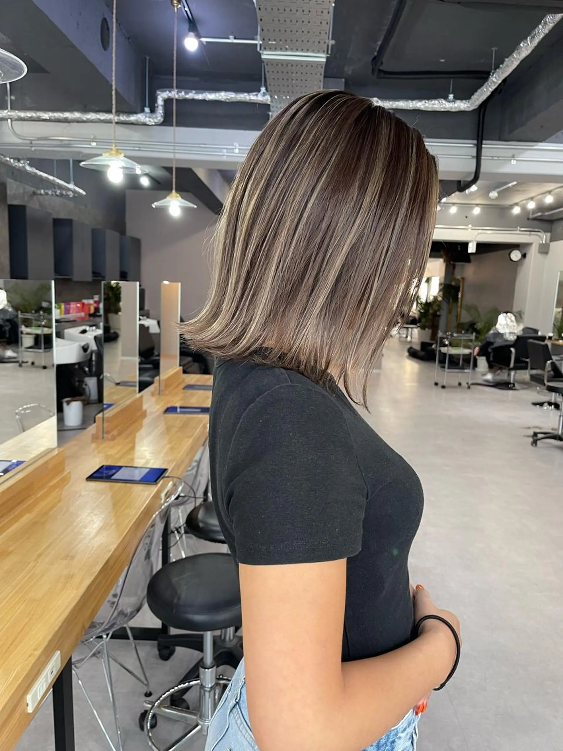 ミディアム カラー ヘアカラー トリートメント Reb_keiji 👑小倉圭司のヘアスタイル