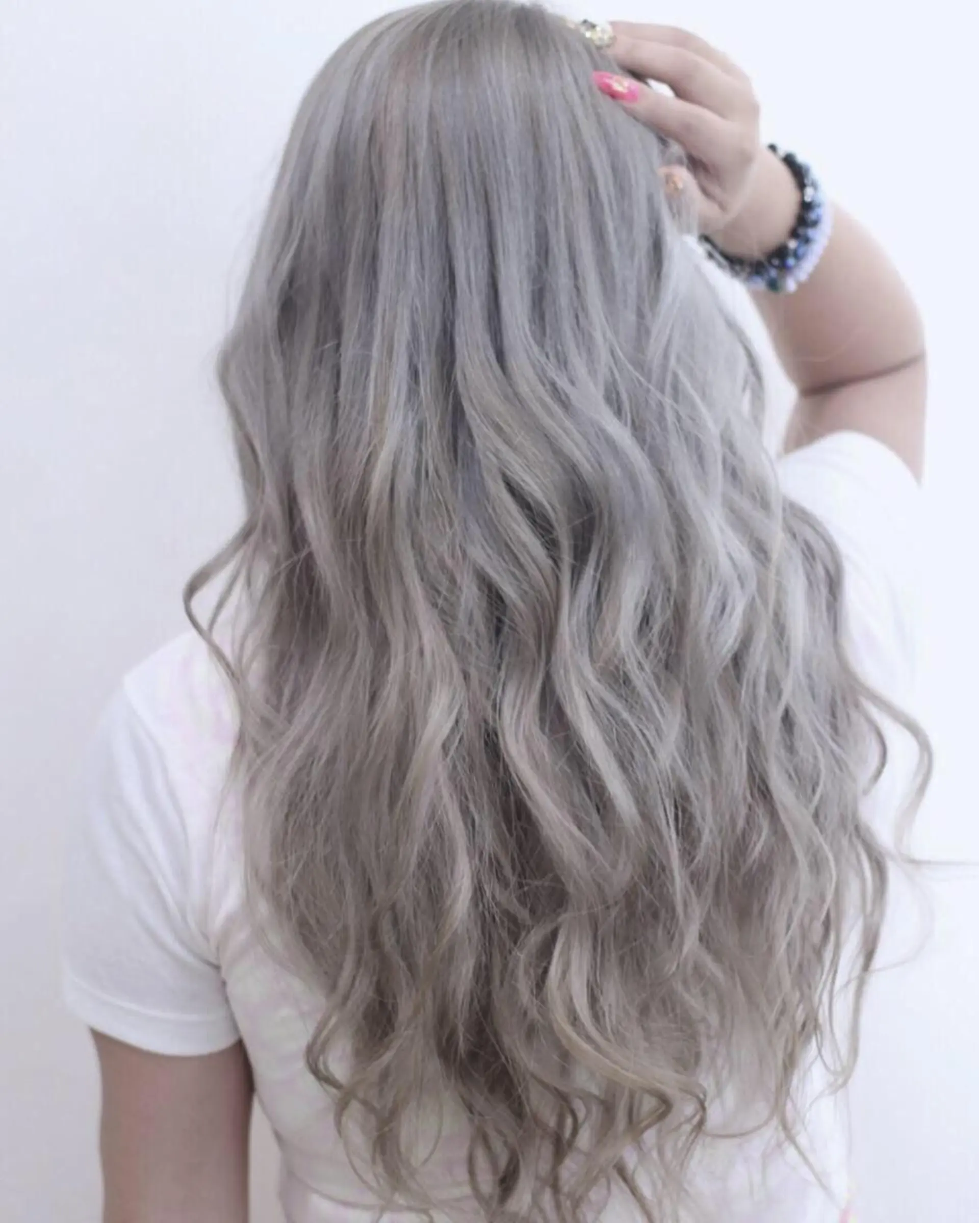 ロング カラー チビ編み込みエクステ シールEXどぅ〜すのヘアスタイル