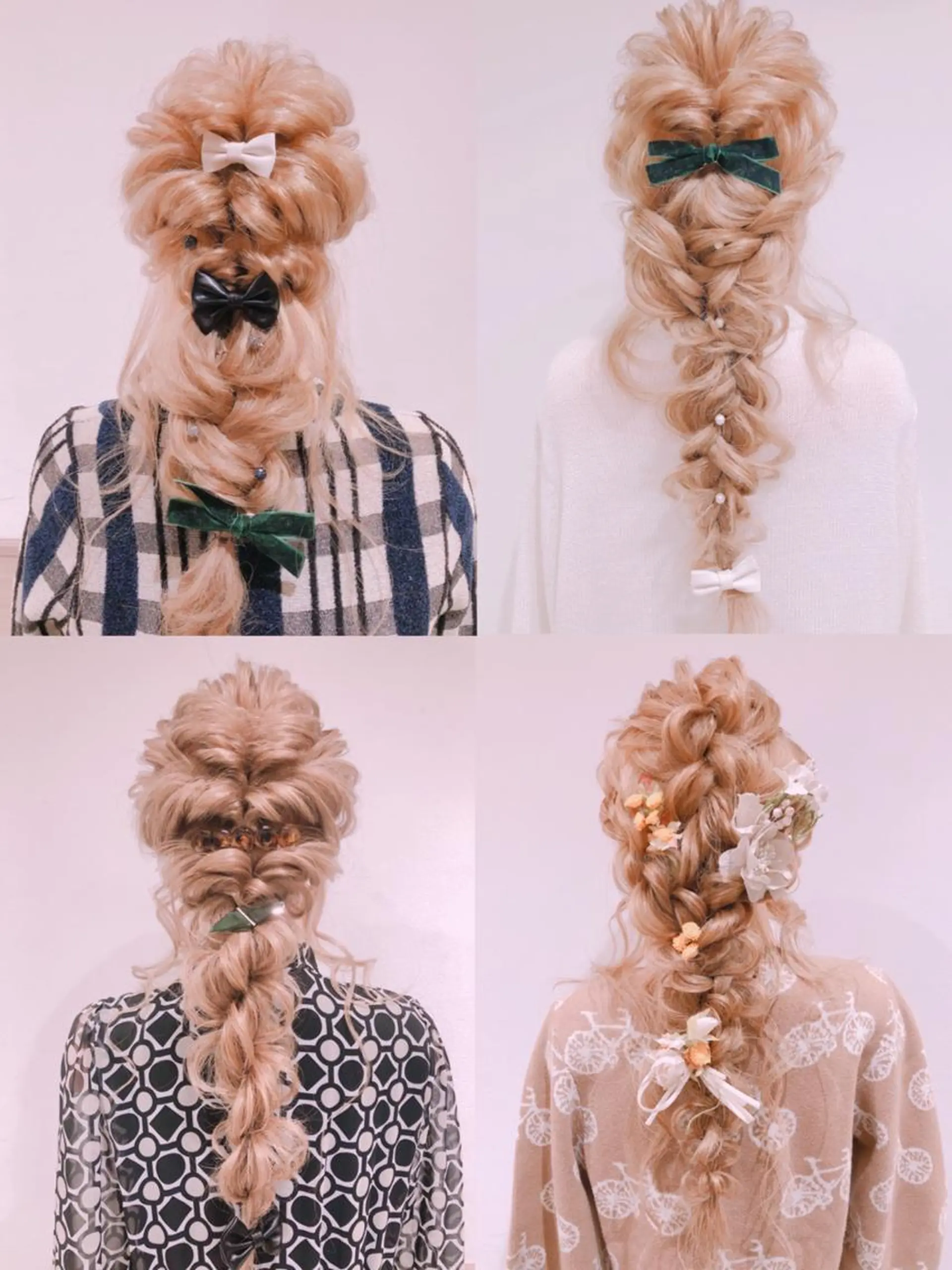 ヘアアレンジ ヘアセット 透明感カラー 山中のヘアスタイル