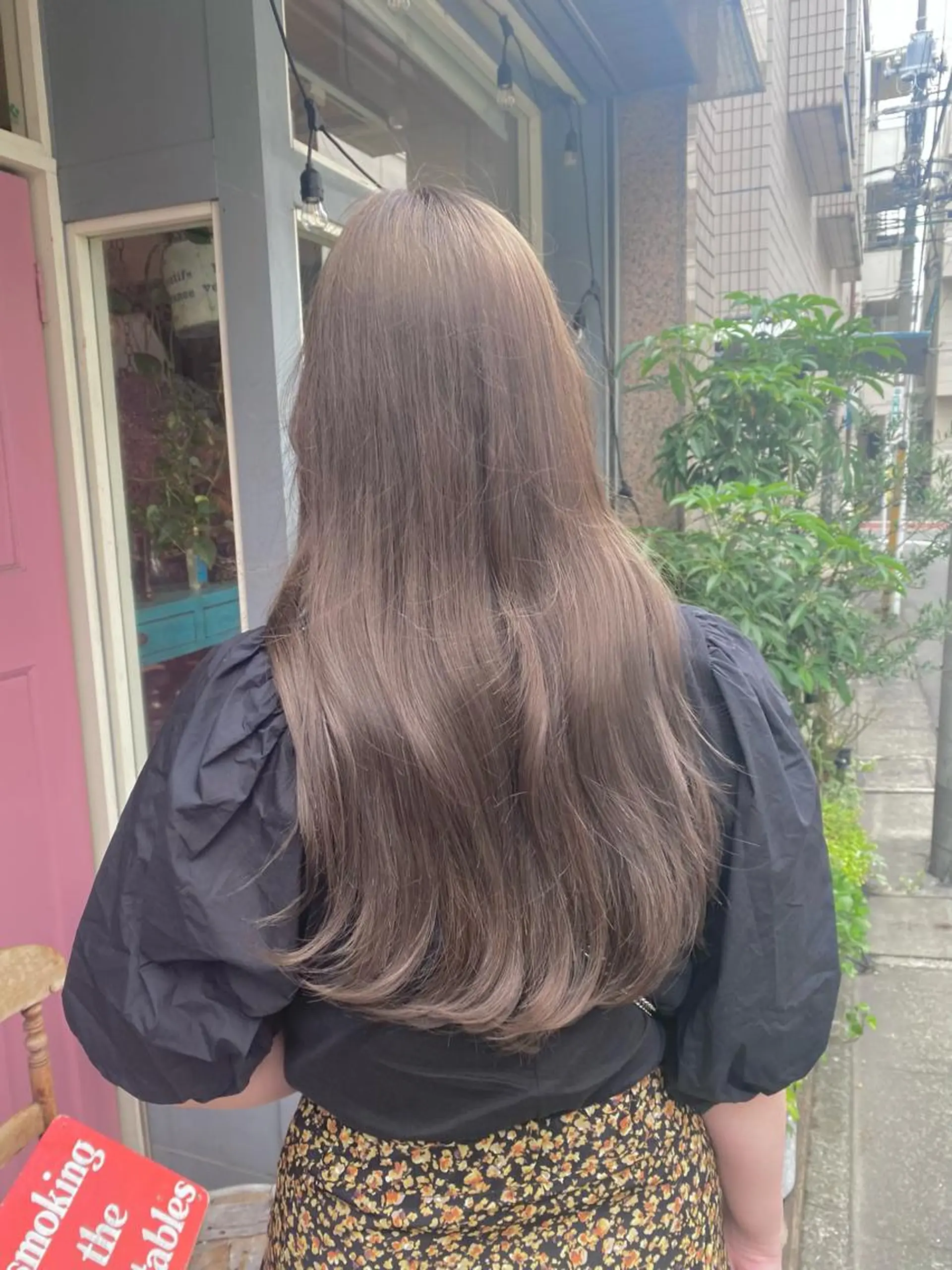 ロング カラー ベージュカラー ミント ミントベージュ ヤスザトアヤノ ／レイヤー／オリーブのヘアスタイル