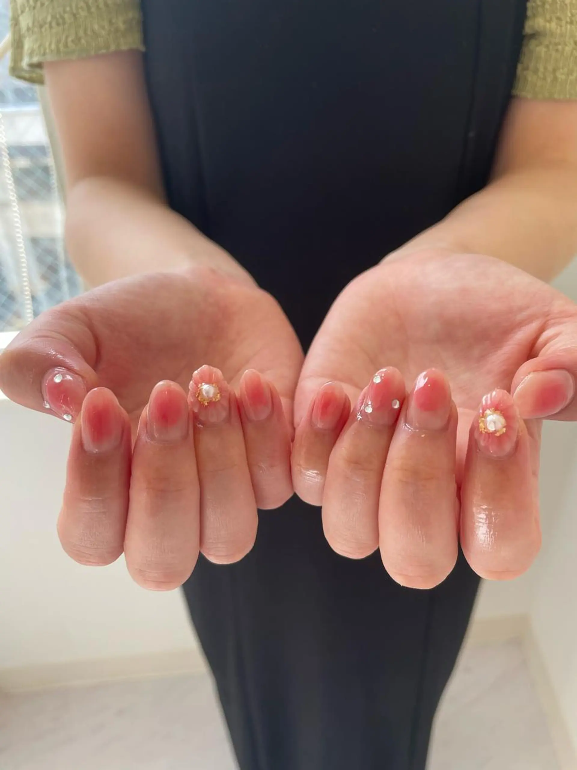 ネイル ハンドネイル 束感まつ毛/ネイル/ LED♥KIRARAのマツエク・マツパデザイン