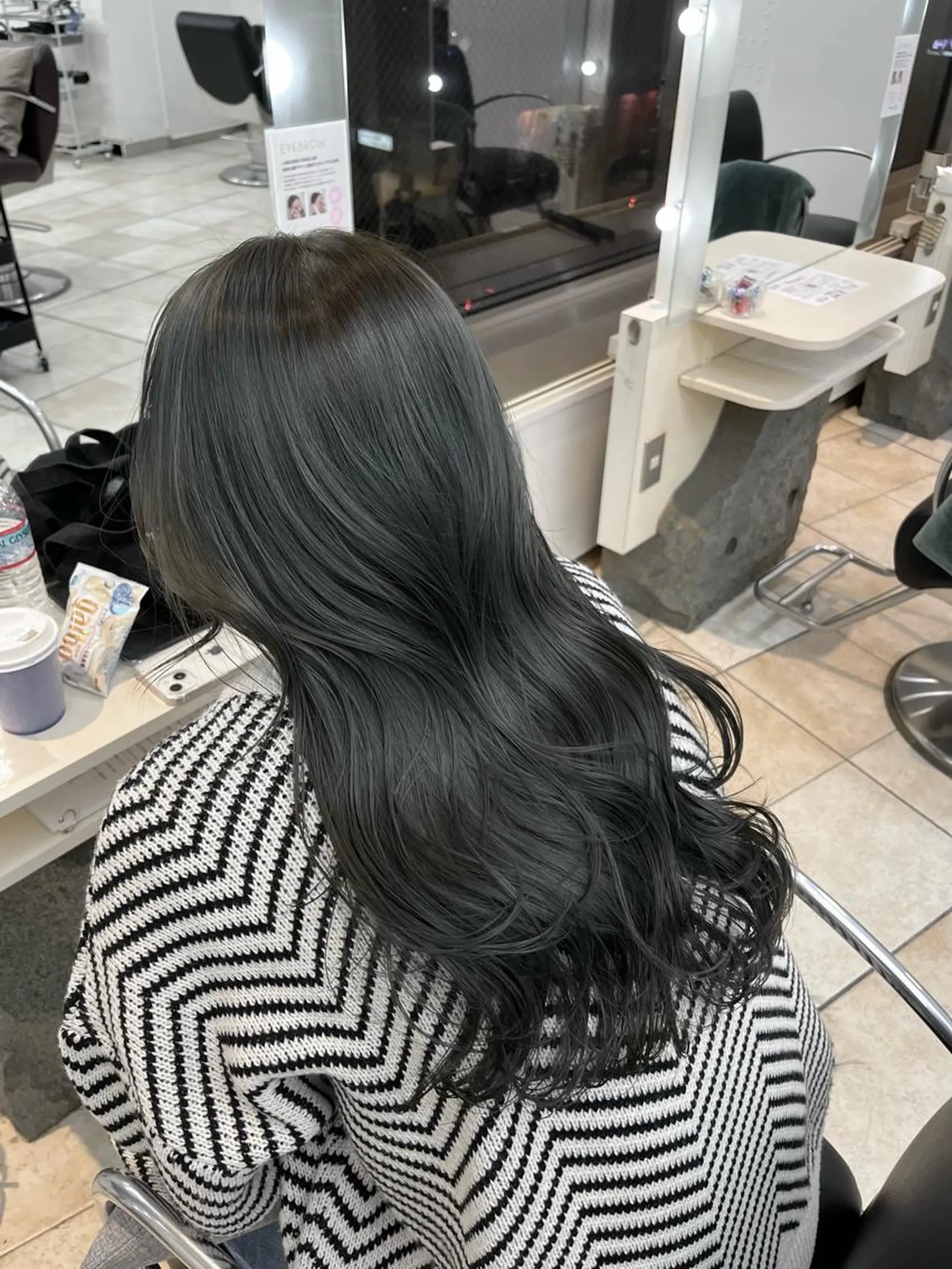 ロング カラー 透明感カラー グレージュ オリーブグレージュ オリーブグレー 韓国レイヤー×モテ髪 /MITSUKI🤍のヘアスタイル