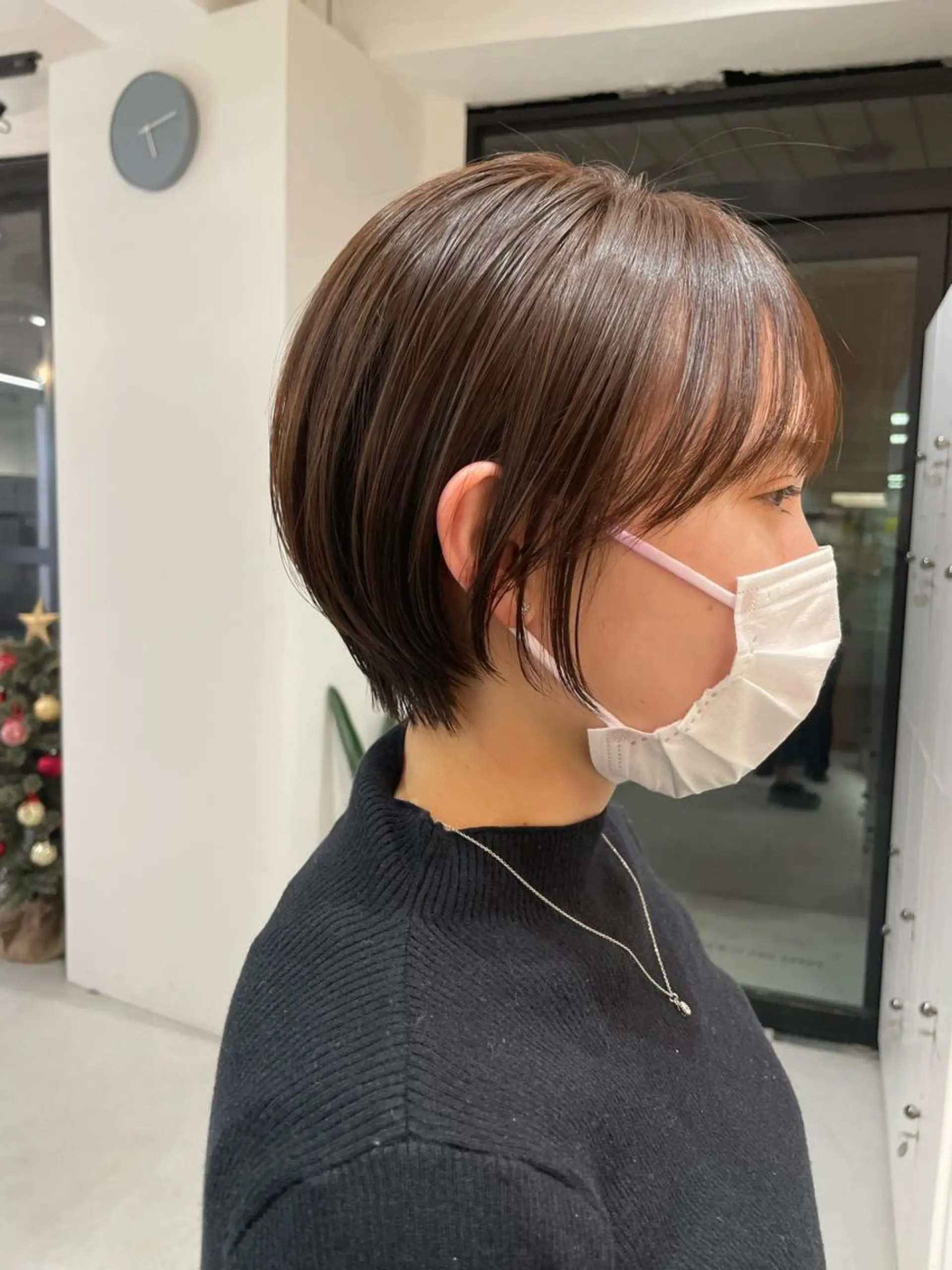 ショート カラー 丸みショート ショートヘア カット ヘアカラー トリートメント 半個室女性salon 🩰Natsumiのヘアスタイル