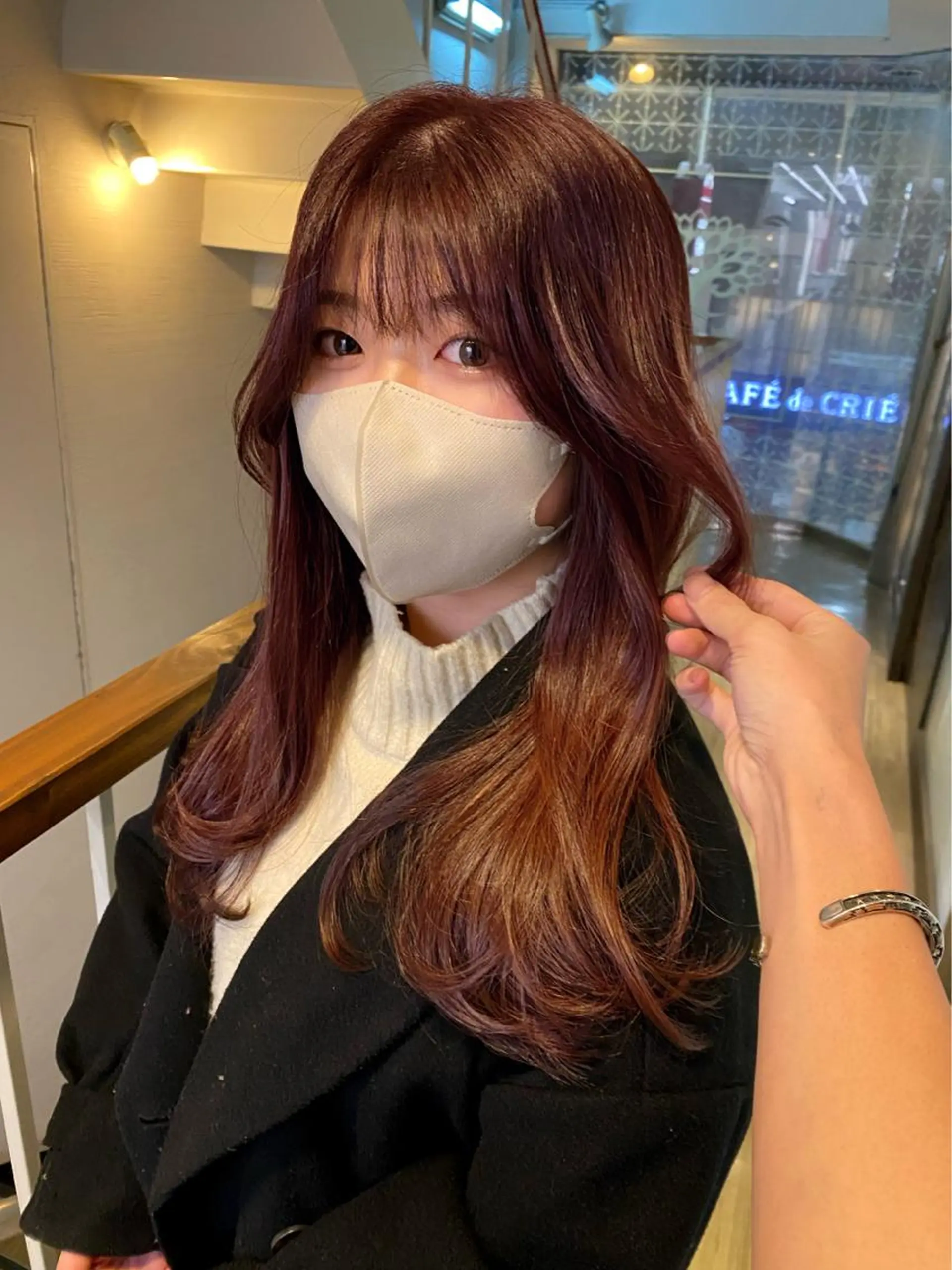 ロング 京都レイヤーカット/ 縮毛矯正/羽柴りくのヘアスタイル