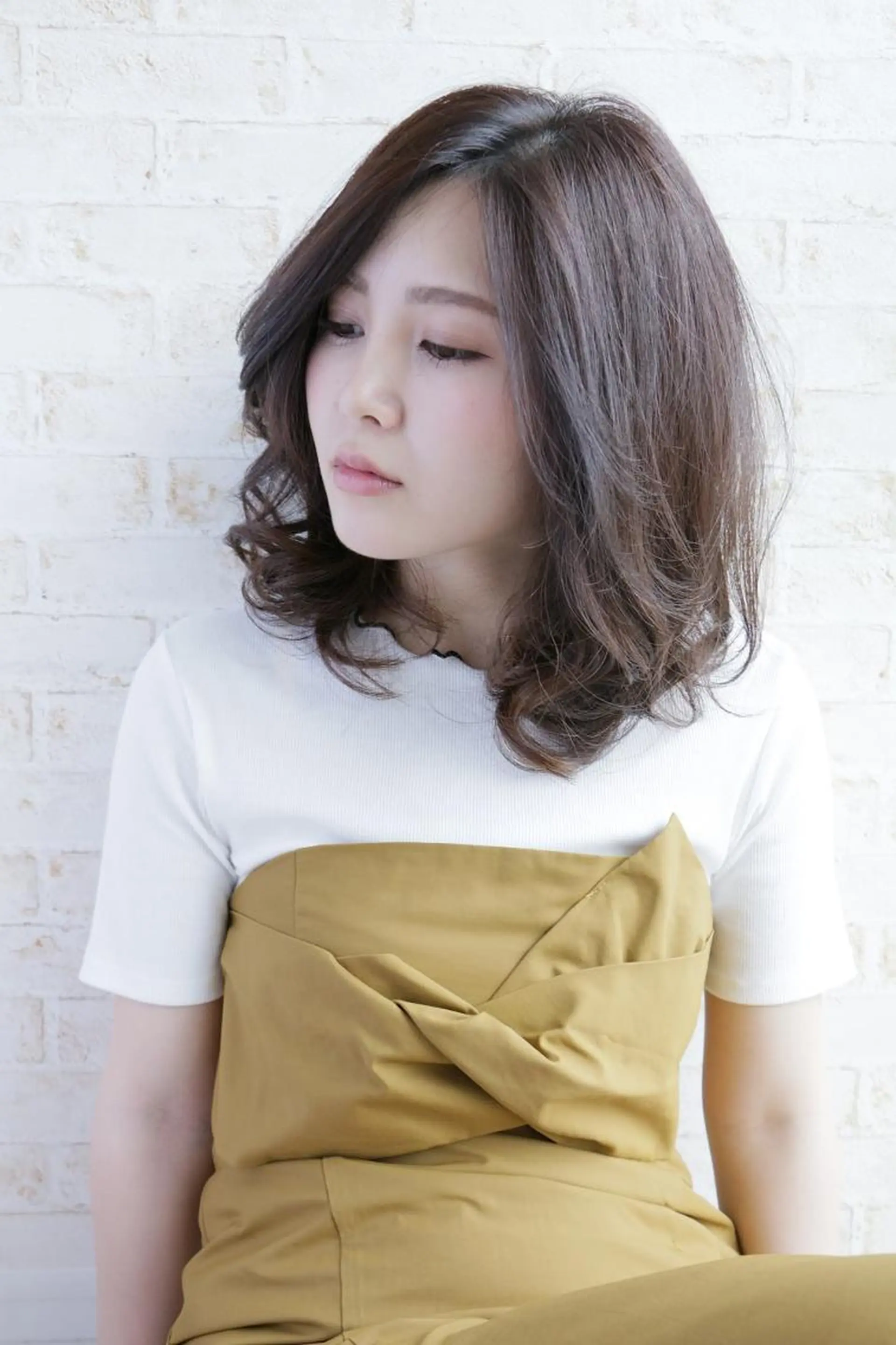 ミディアム 角 大輔のヘアスタイル