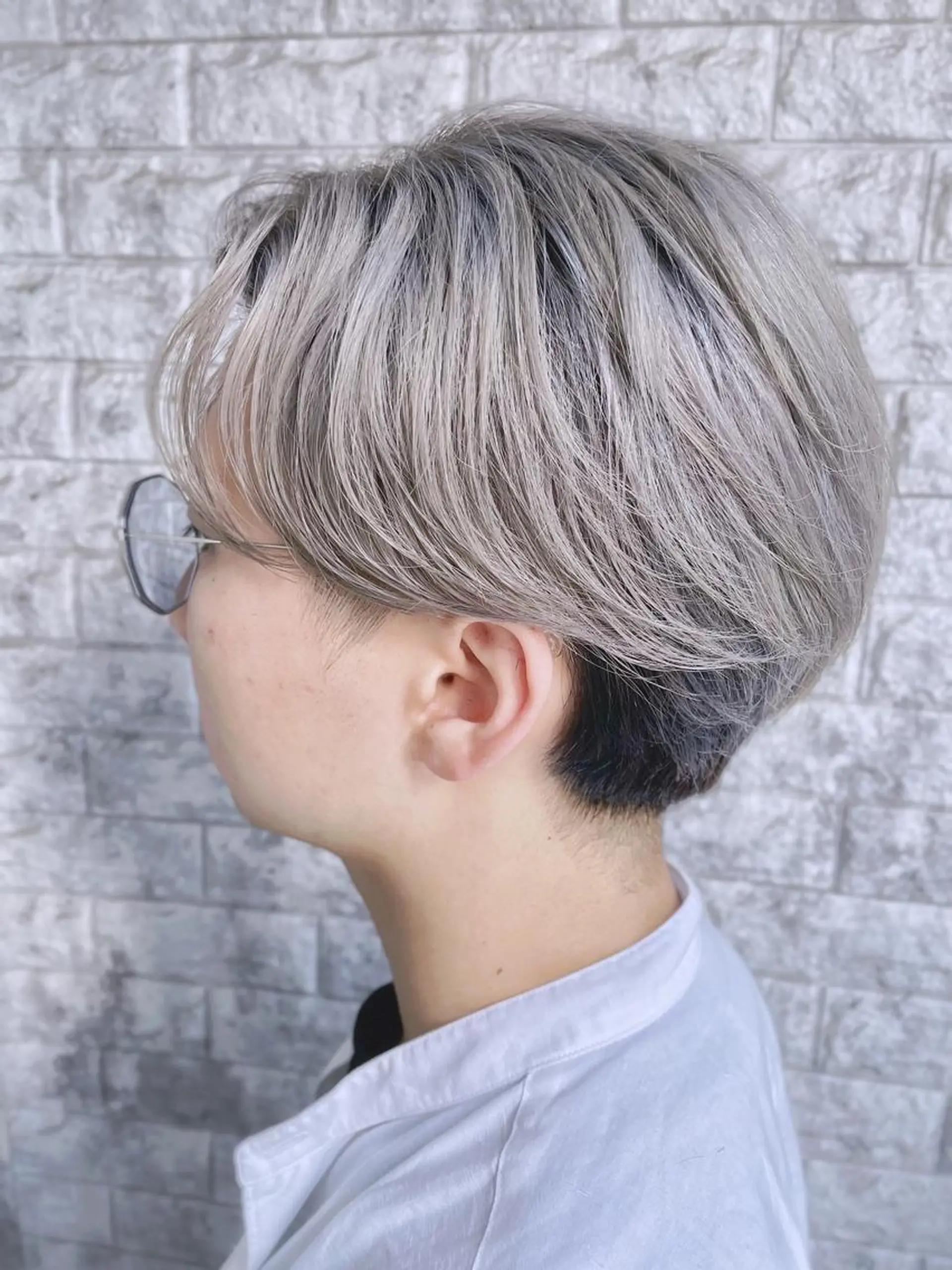 ミディアム カラー メンズ EMANON新宿南口所属・🦄中性ウルフ ☁️Shiori🦄のヘアスタイル