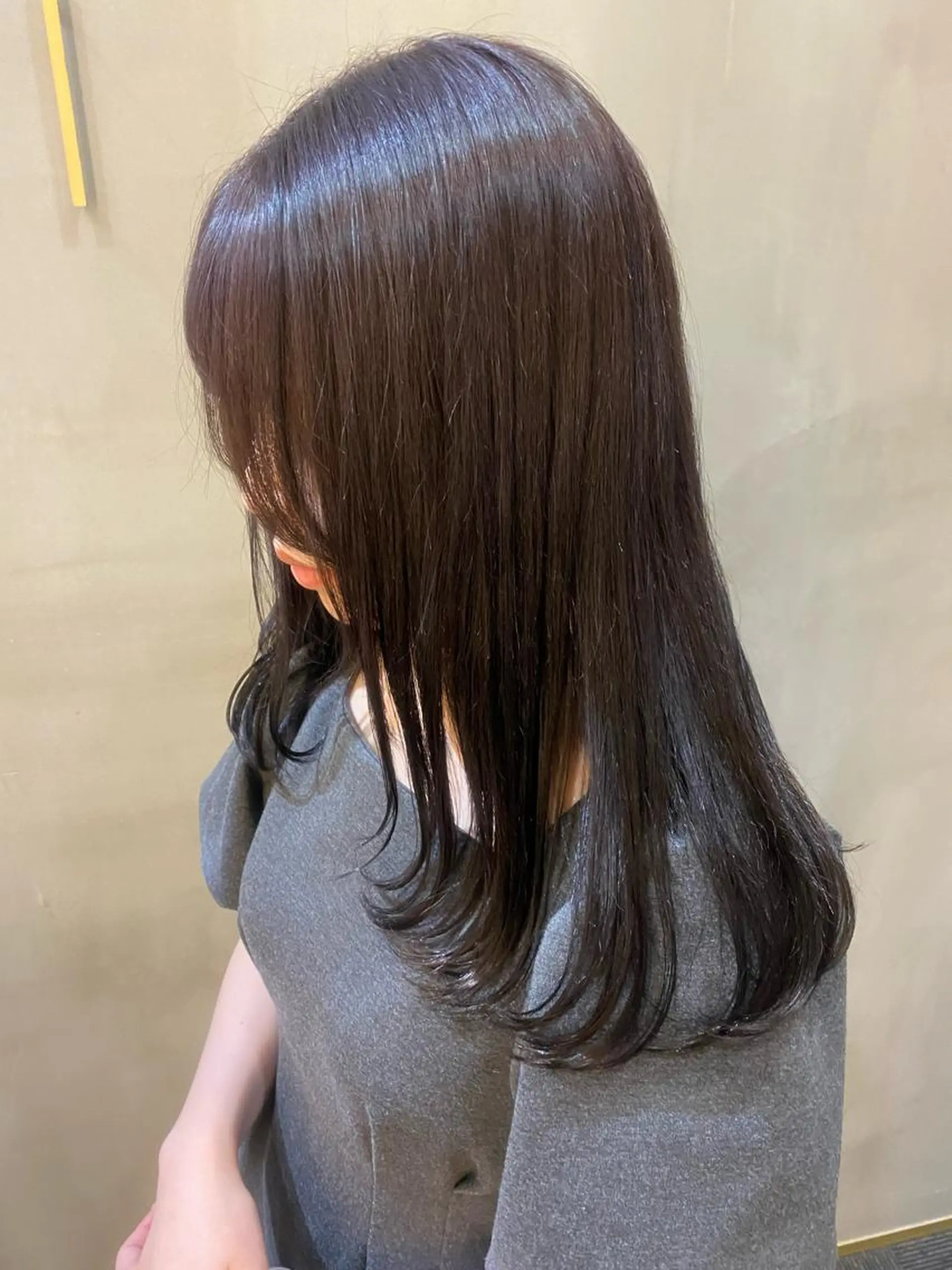 セミロング カラー 韓国×髪質改善カラー 💎hinaのヘアスタイル