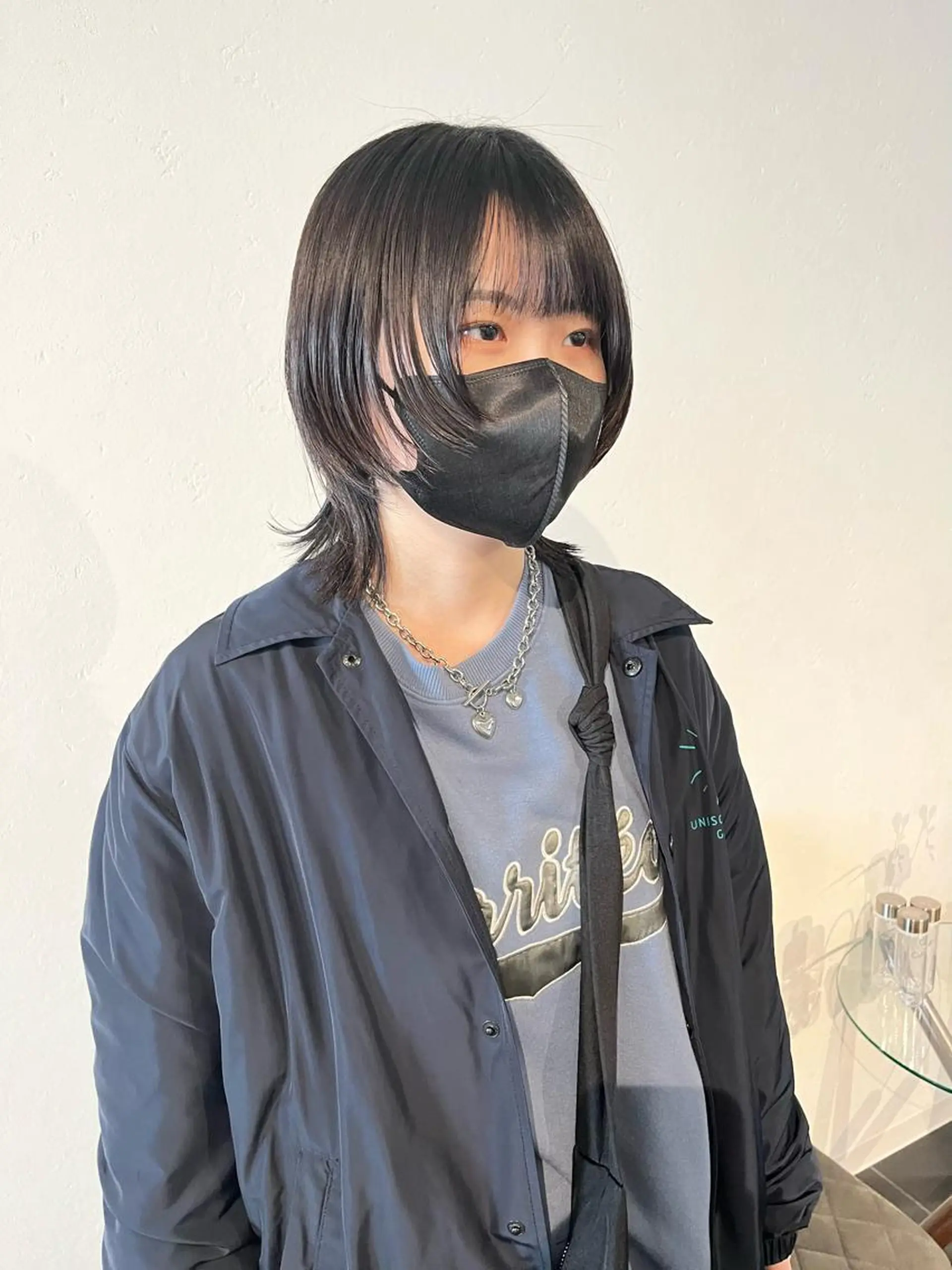 ミディアム ウルフカット カット ショート/パーマ/ カラー/FUKOのヘアスタイル