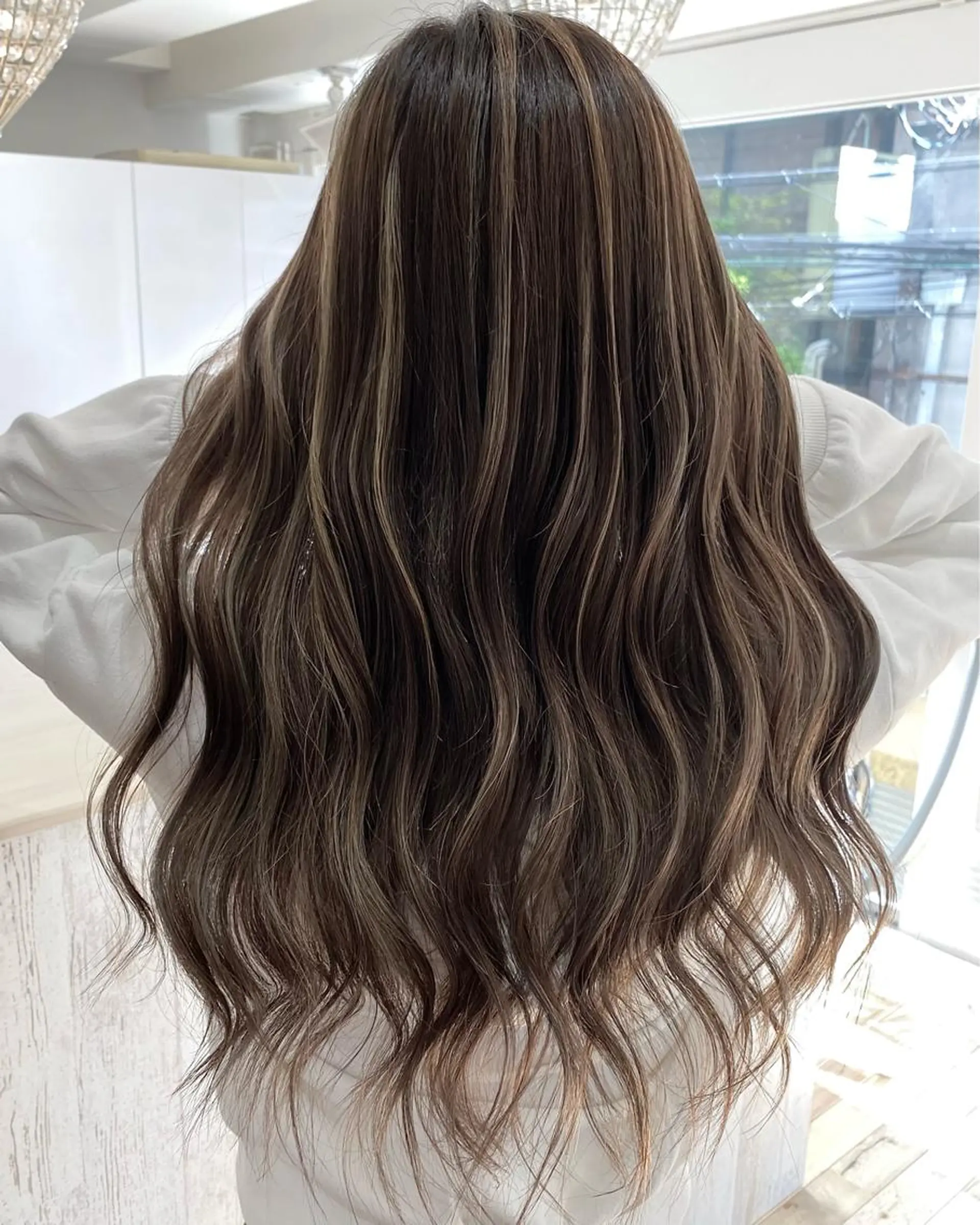 ロング カラー ヘアアレンジ ヘアカラー トリートメント 久米 治仁のヘアスタイル