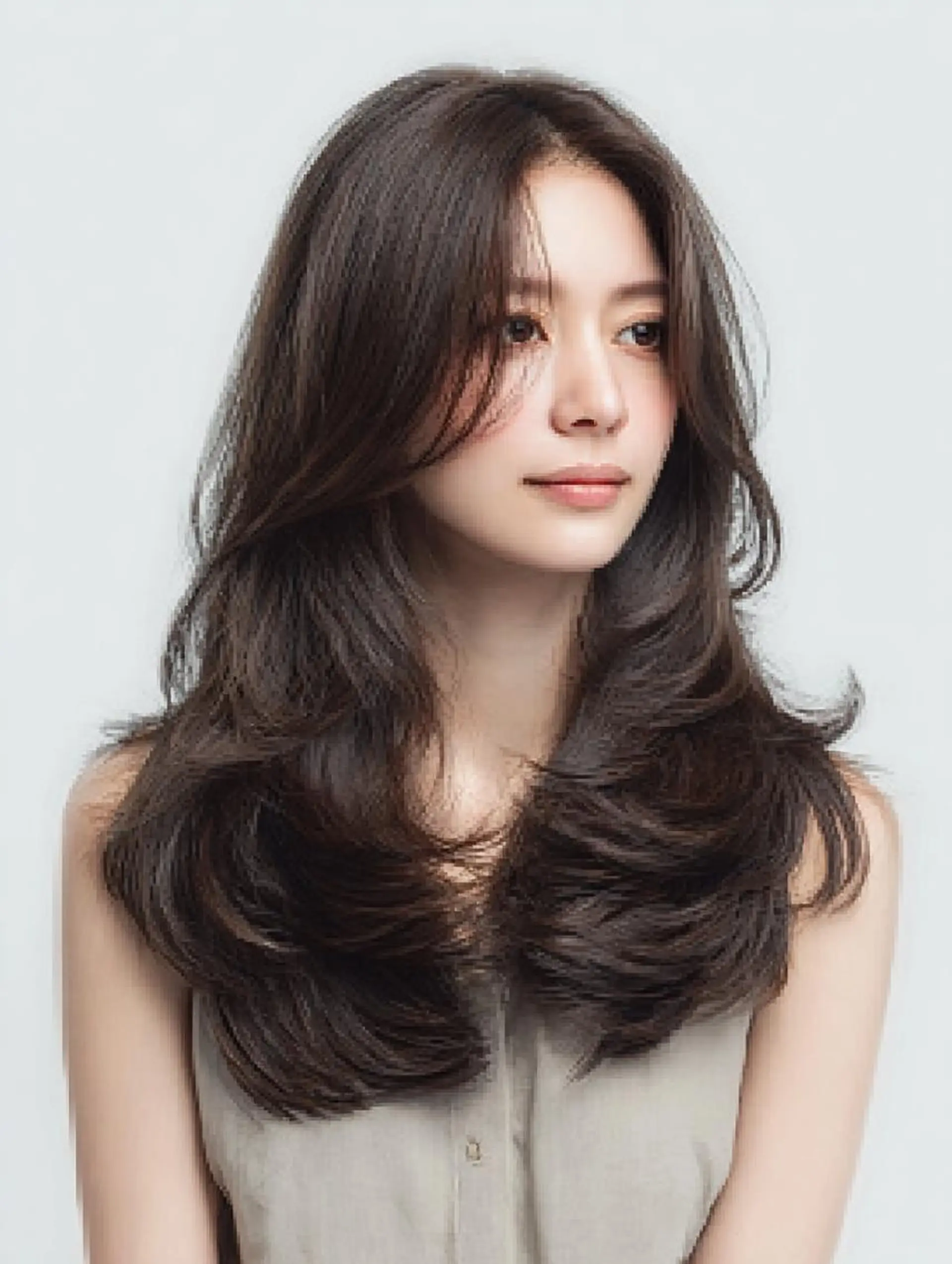 セミロング ハッシュカット 髪質改善 レイヤーカット 縮毛矯正 トリートメント カット ヘアカラー トリートメント 生艶髪&レイヤー🔔 渋谷お薦めNo.1✨のヘアスタイル