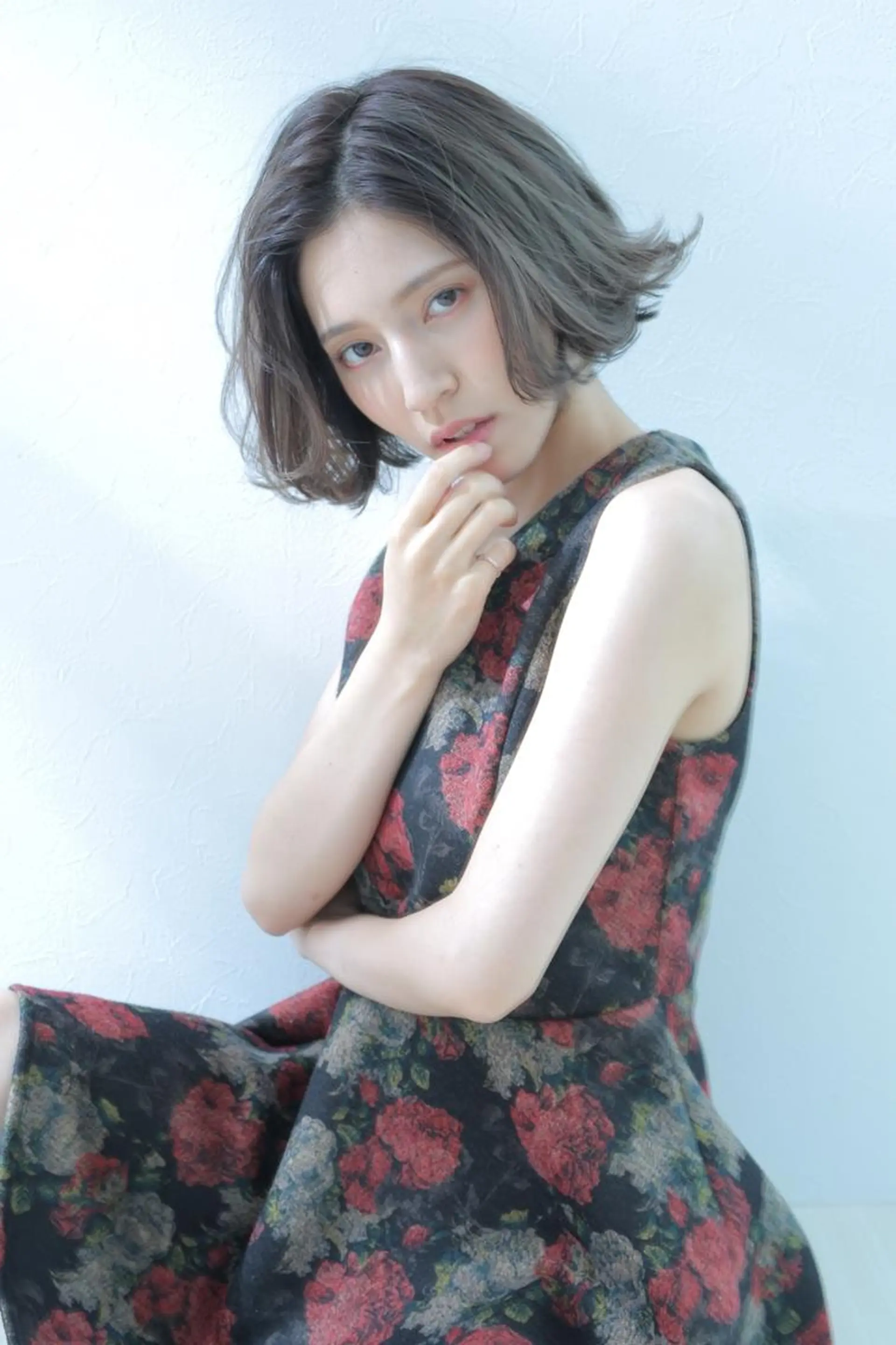 ミディアム due hair 京都駅前店 MILBON オージュア認定サロン【デューヘアー】所属・ハイトーンブリーチ 土坂 由志【京都】のヘアスタイル