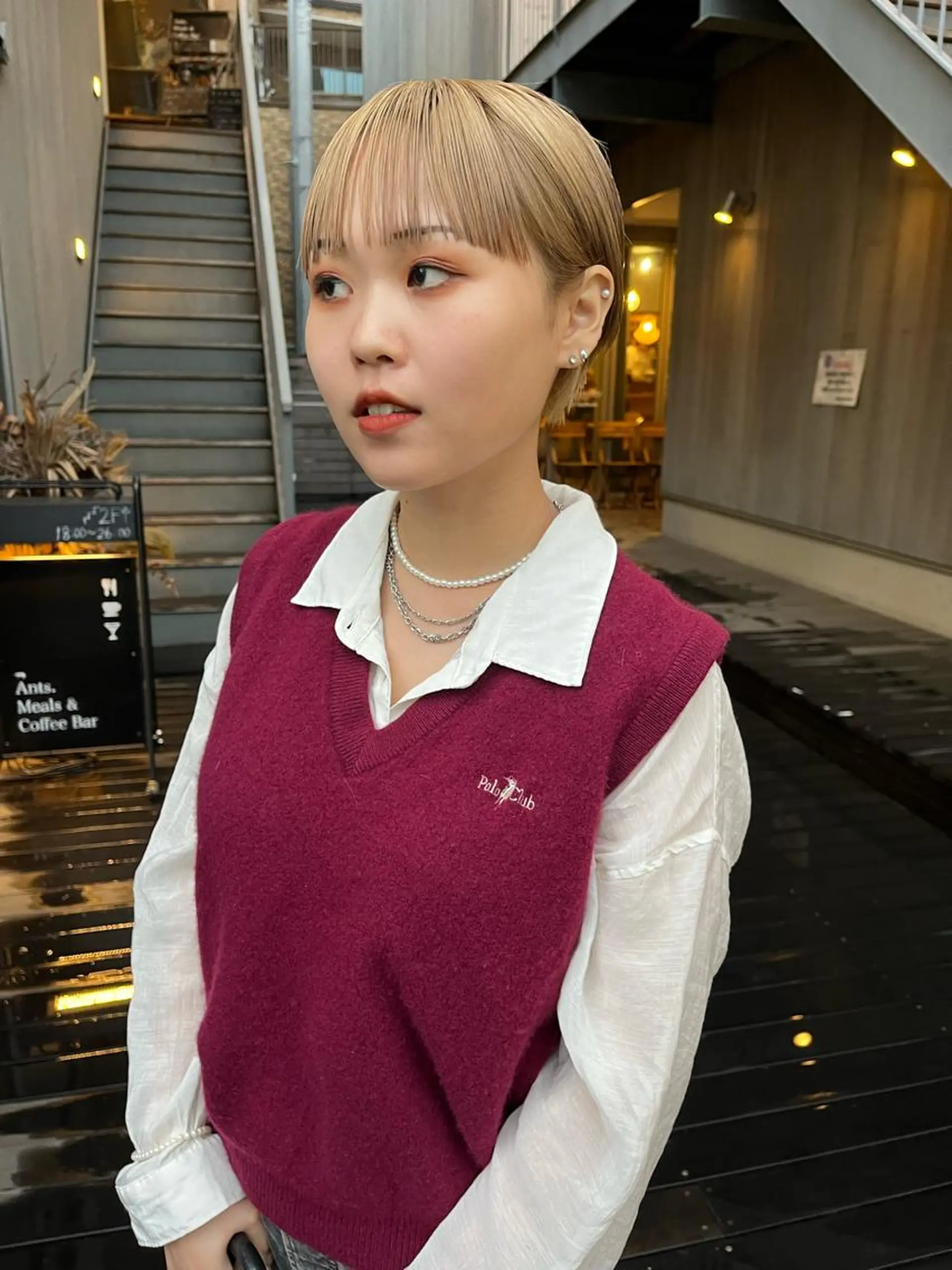 ショート カラー 似合わせレイヤー 海外風レイヤーmioのヘアスタイル