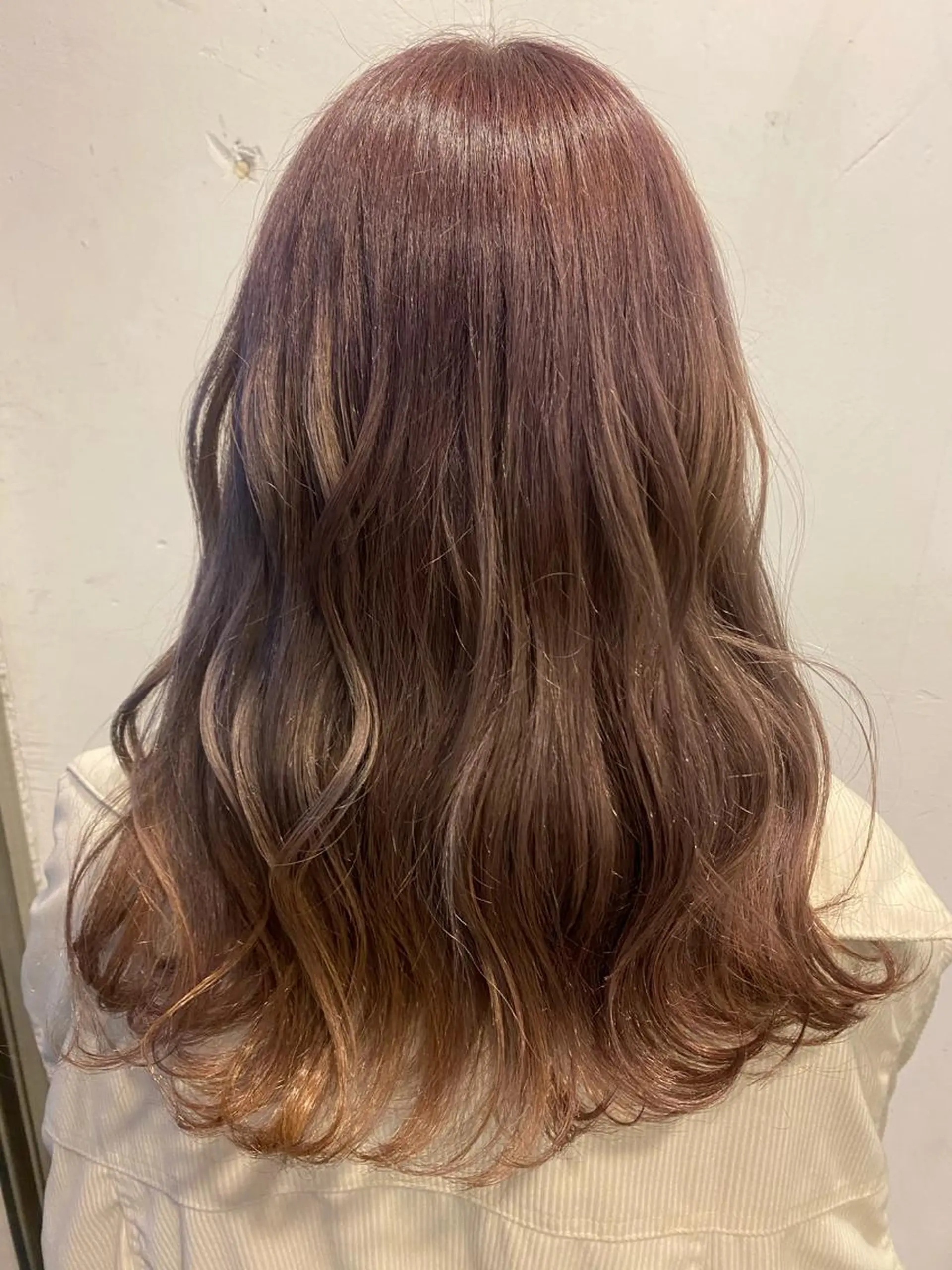 セミロング カラー ベージュカラー ラベンダーカラー ラベンダーピンク ピンクカラー ピンクベージュ カット ヘアカラー 💚 nao💚のヘアスタイル