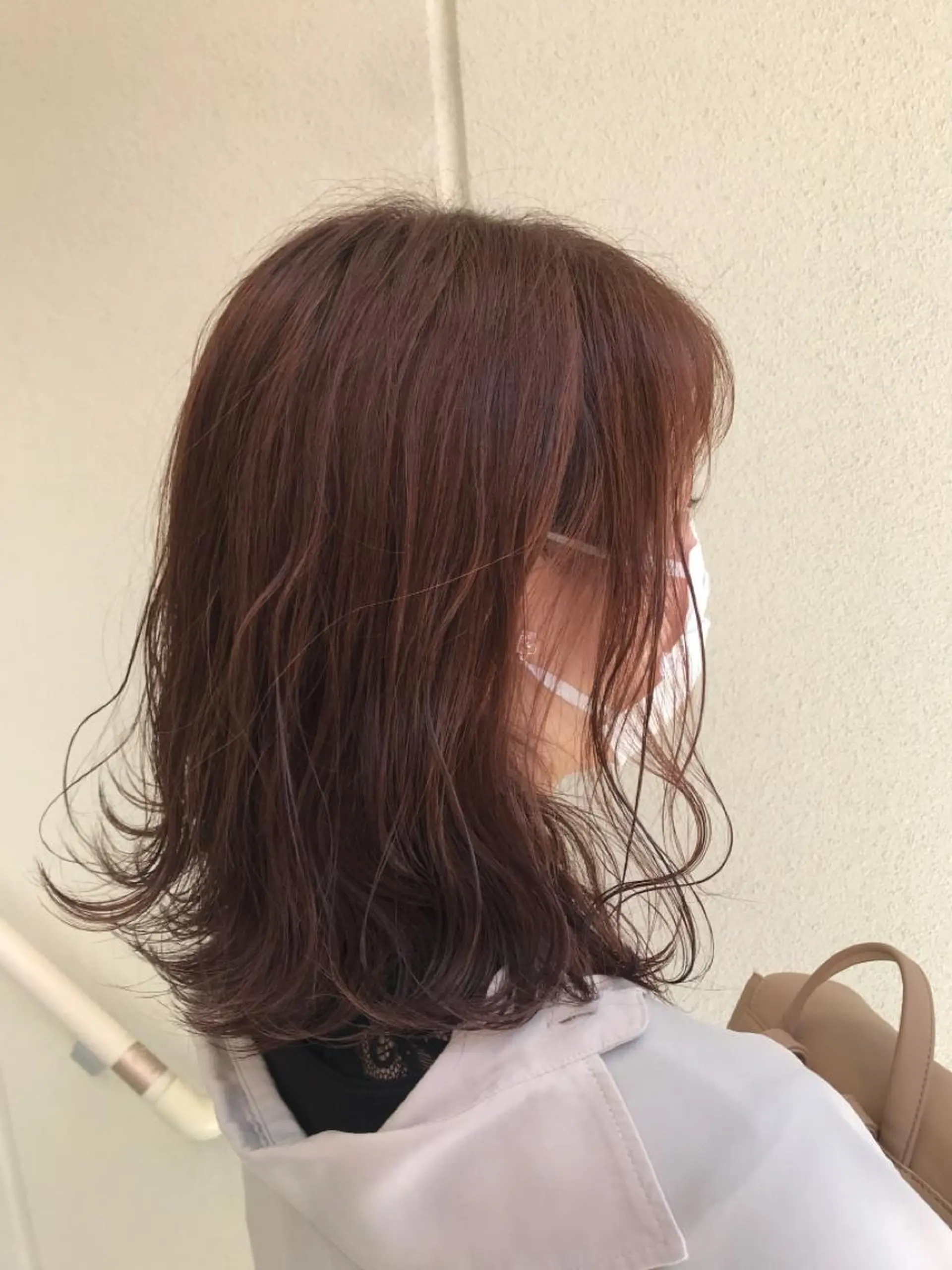 ミディアム カラー ピンクカラー ヘアカラー 柴田 祐輔のヘアスタイル