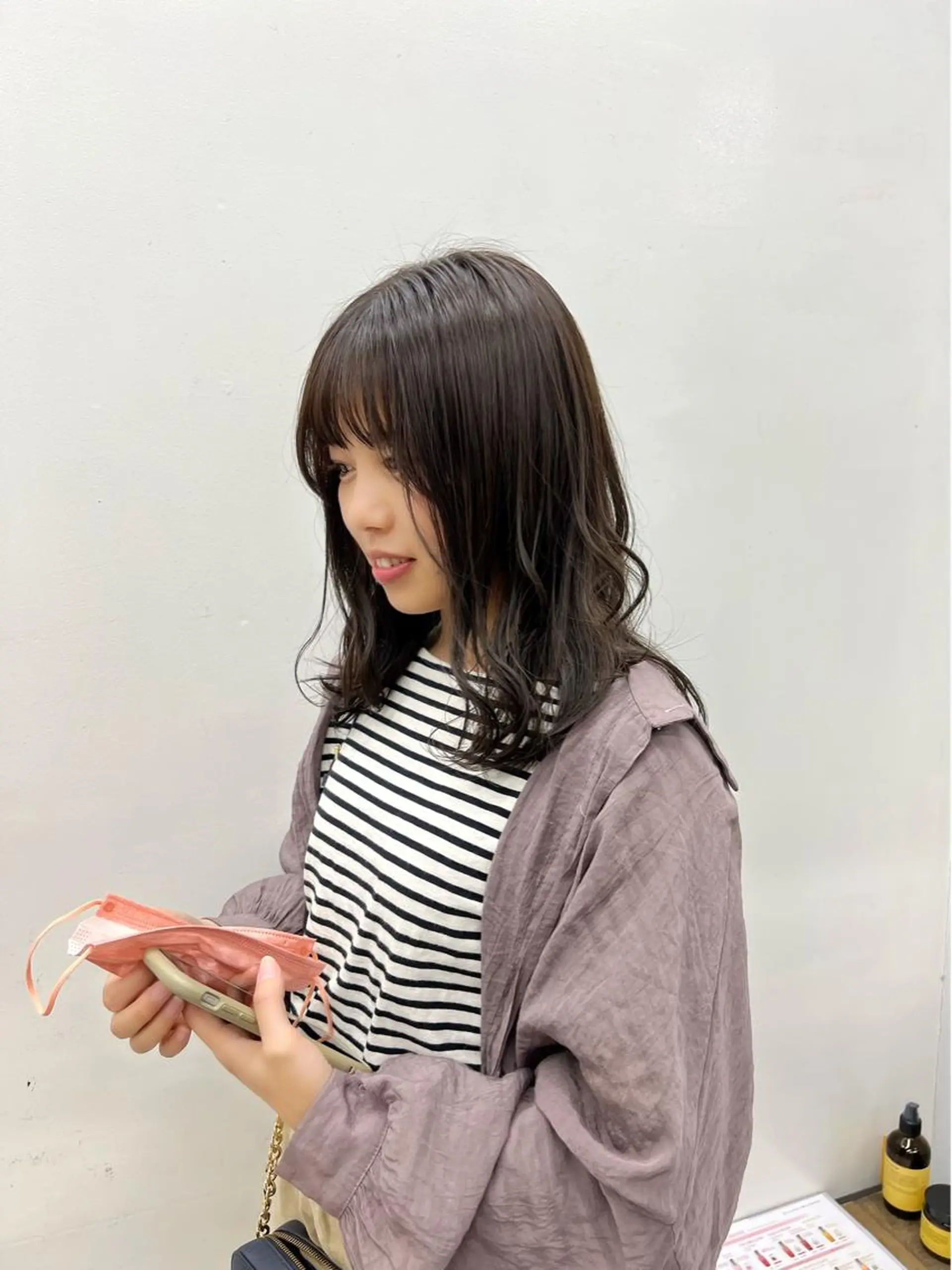 カラー グレージュ スパイキーショート パーマ　具志堅　太志のヘアスタイル