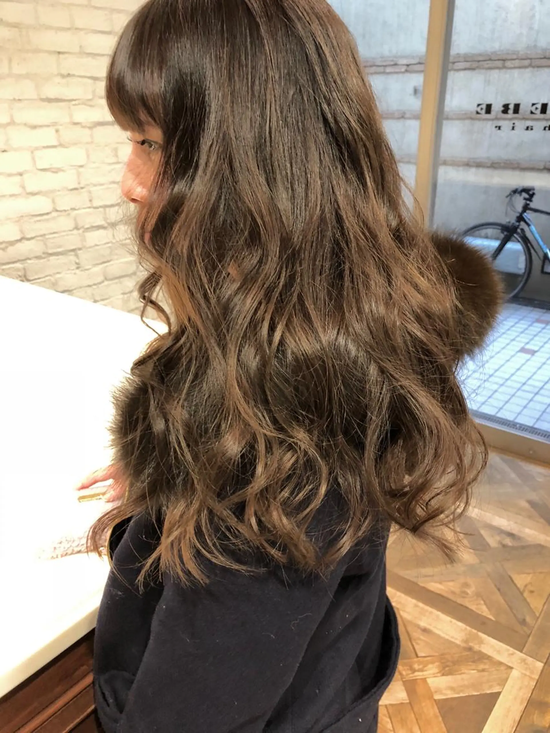 ロング カラー パーマ ヘアアレンジ hayaka todaのヘアスタイル