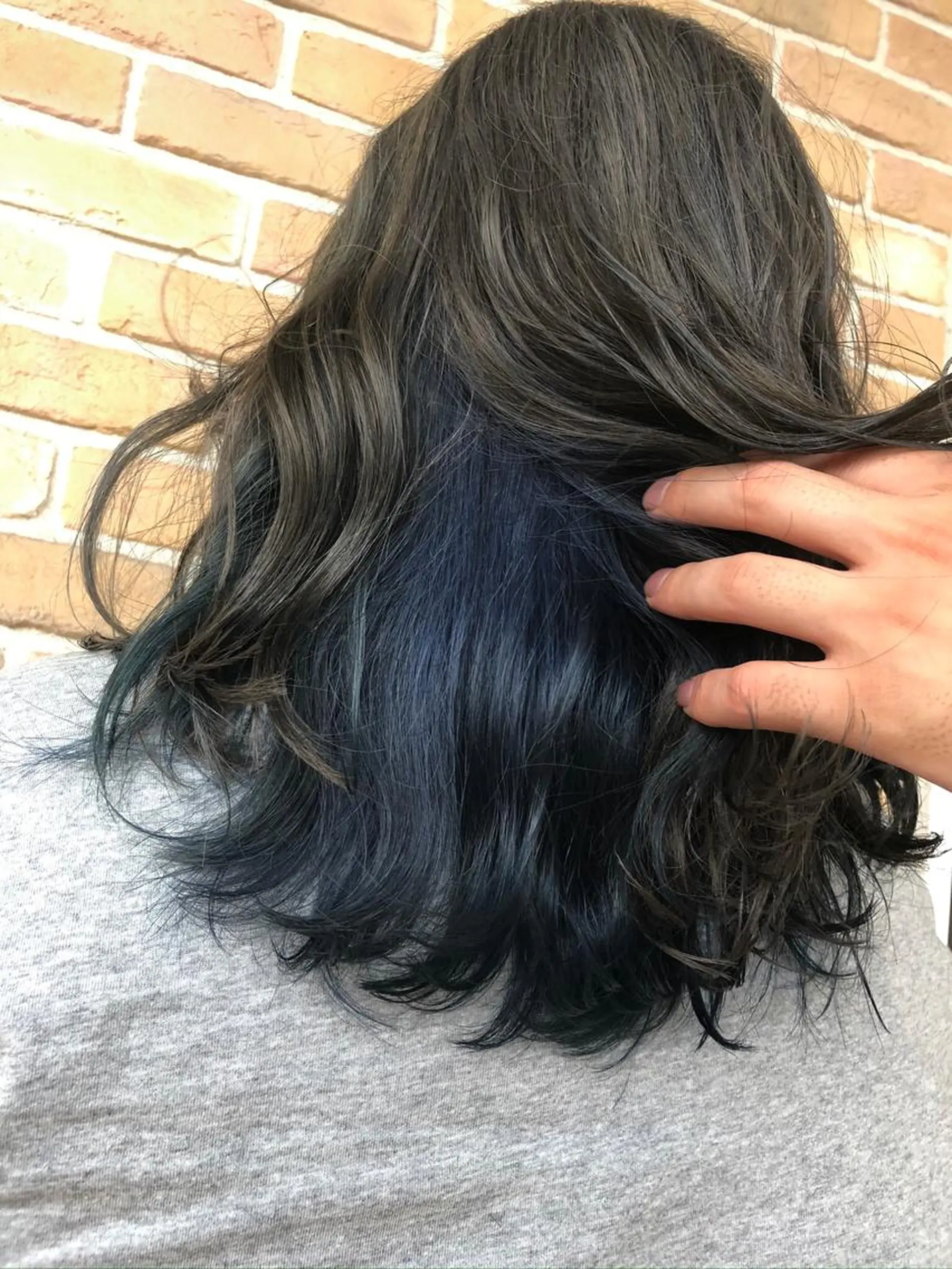 セミロング カラー ヘアアレンジ ❣️倉敷❣️美髪 カラー能登一成のヘアスタイル