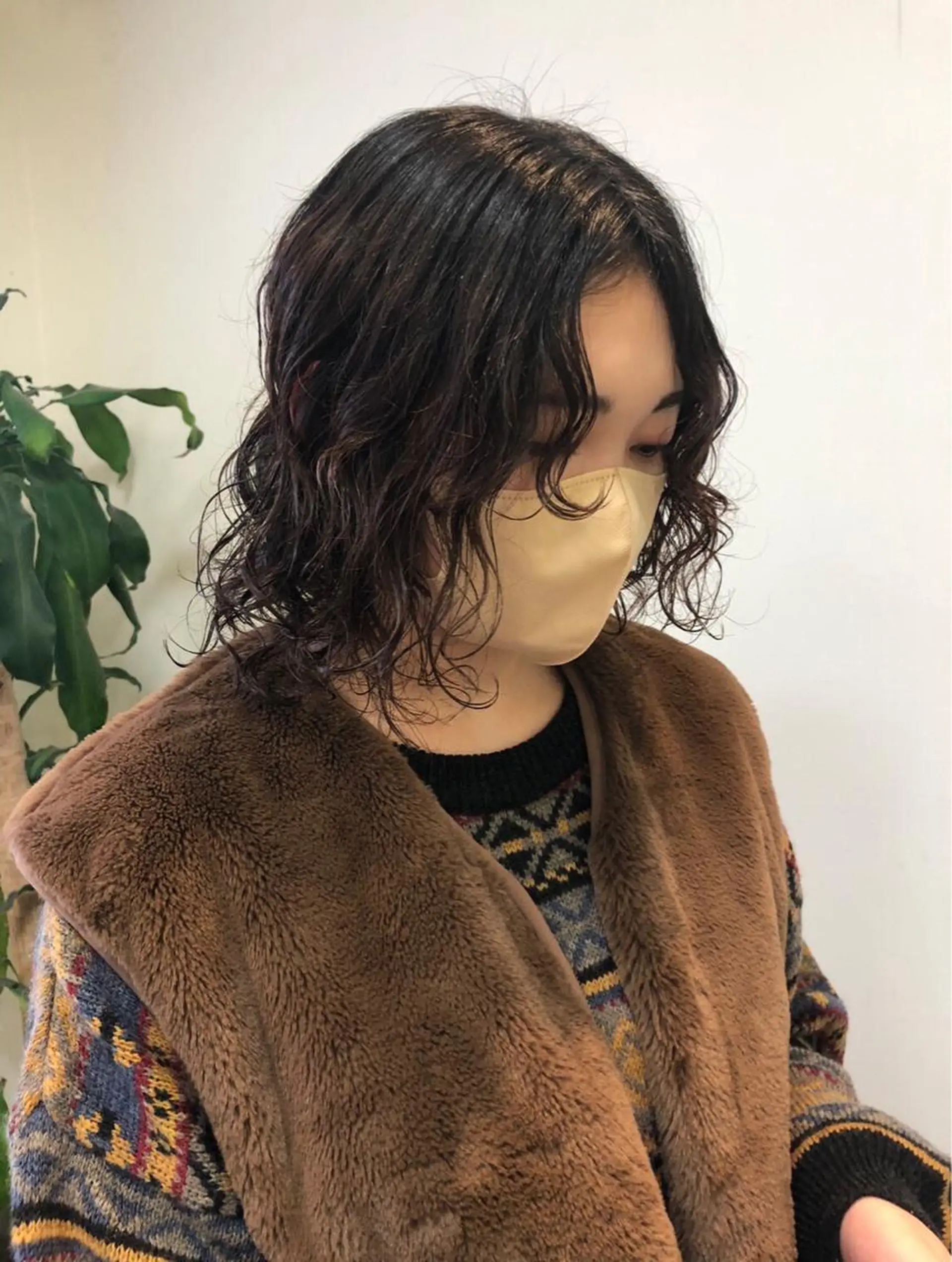 ミディアム カラー パーマ ヘアアレンジ ❣️倉敷❣️美髪 カラー能登一成のヘアスタイル