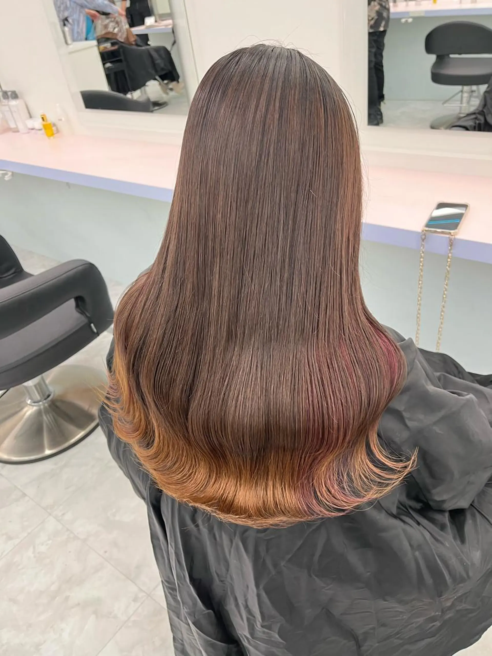 セミロング カラー ヘアカラー トリートメント ブリーチボブNo.1 🥇/KOHEIのヘアスタイル