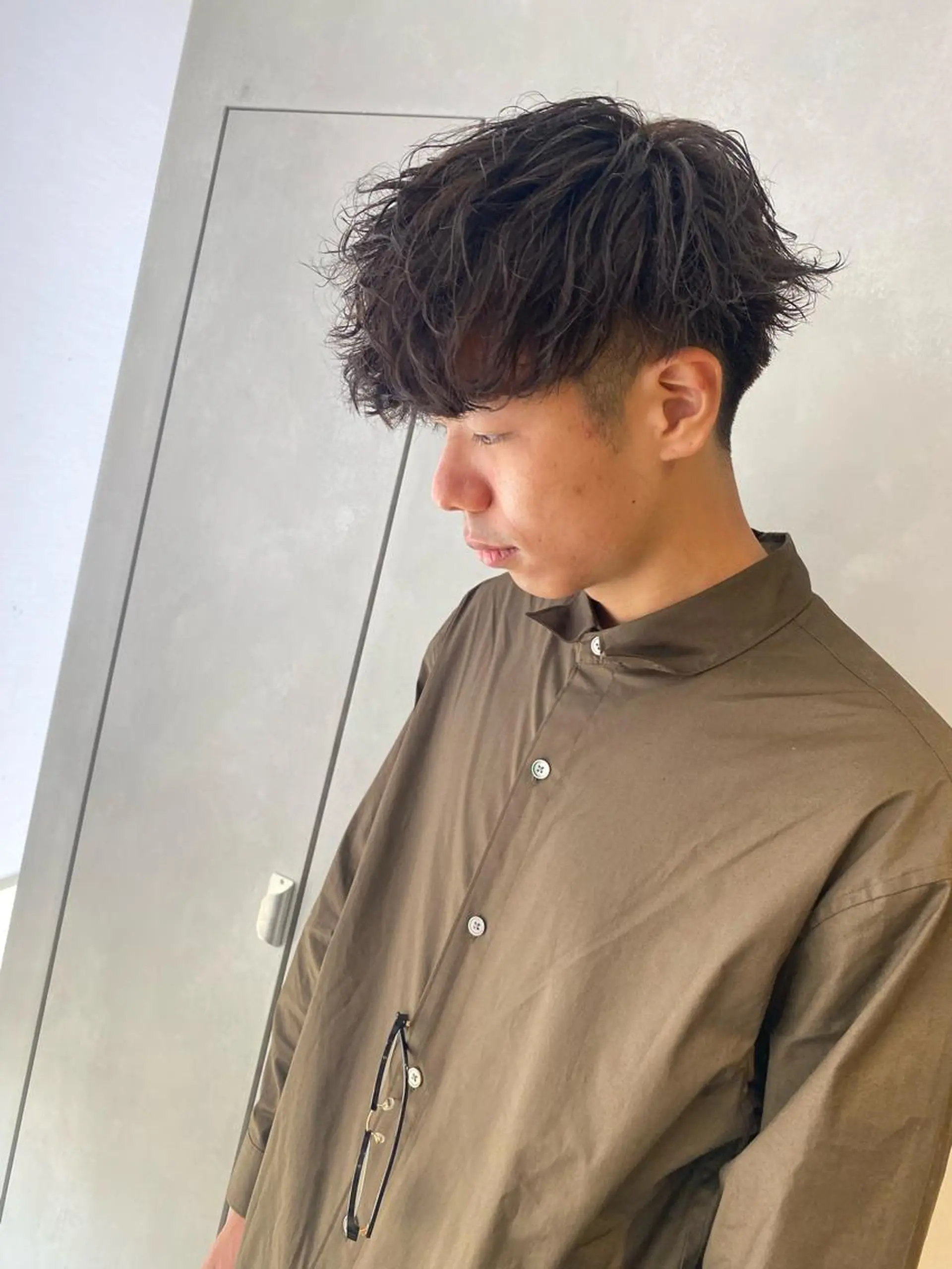 パーマ メンズ nishido ハイライト/海外ヘアのヘアスタイル