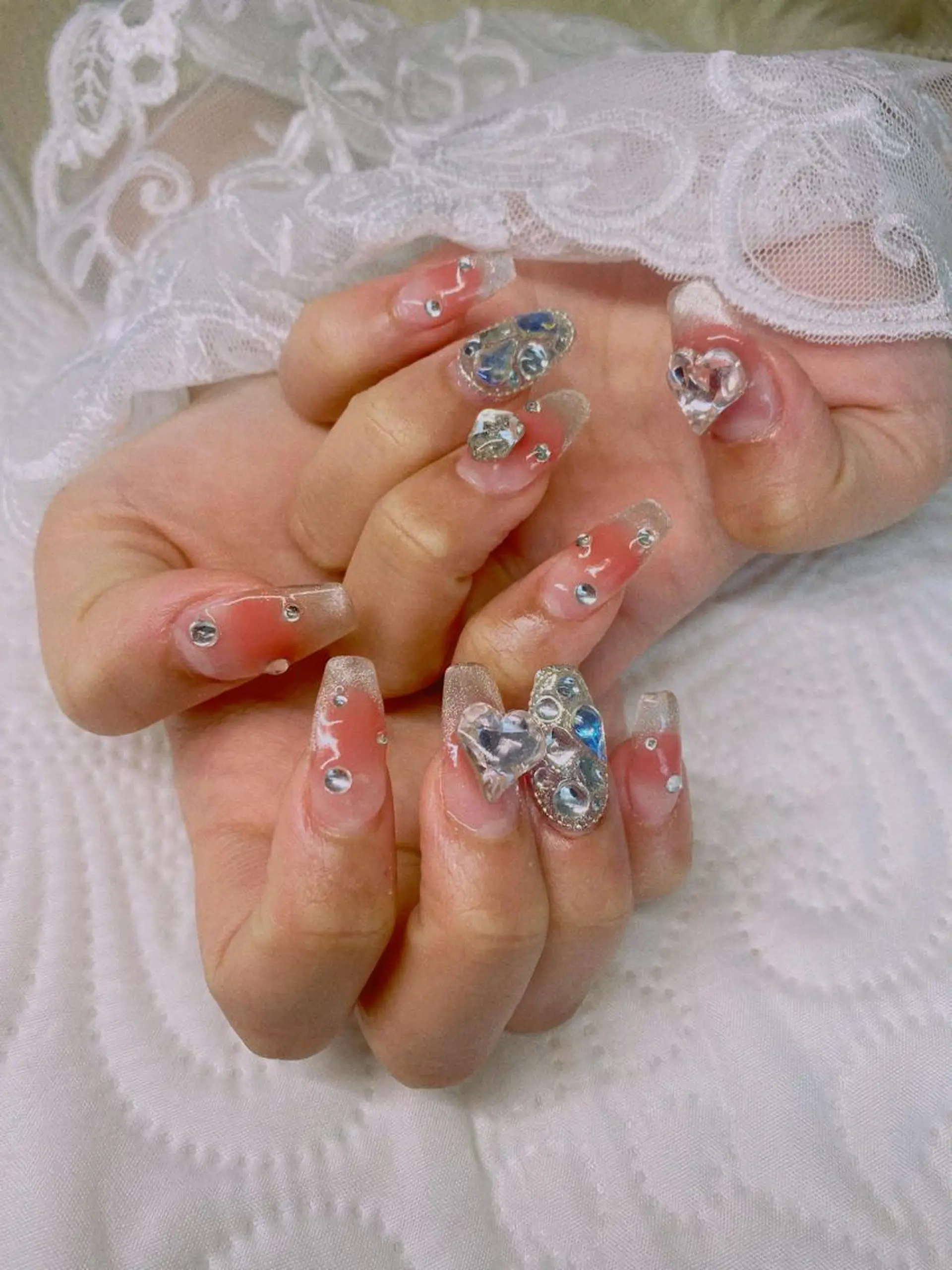 ロング ハンドネイル ハンドケア 💜MIYA nail川崎店のネイルデザイン