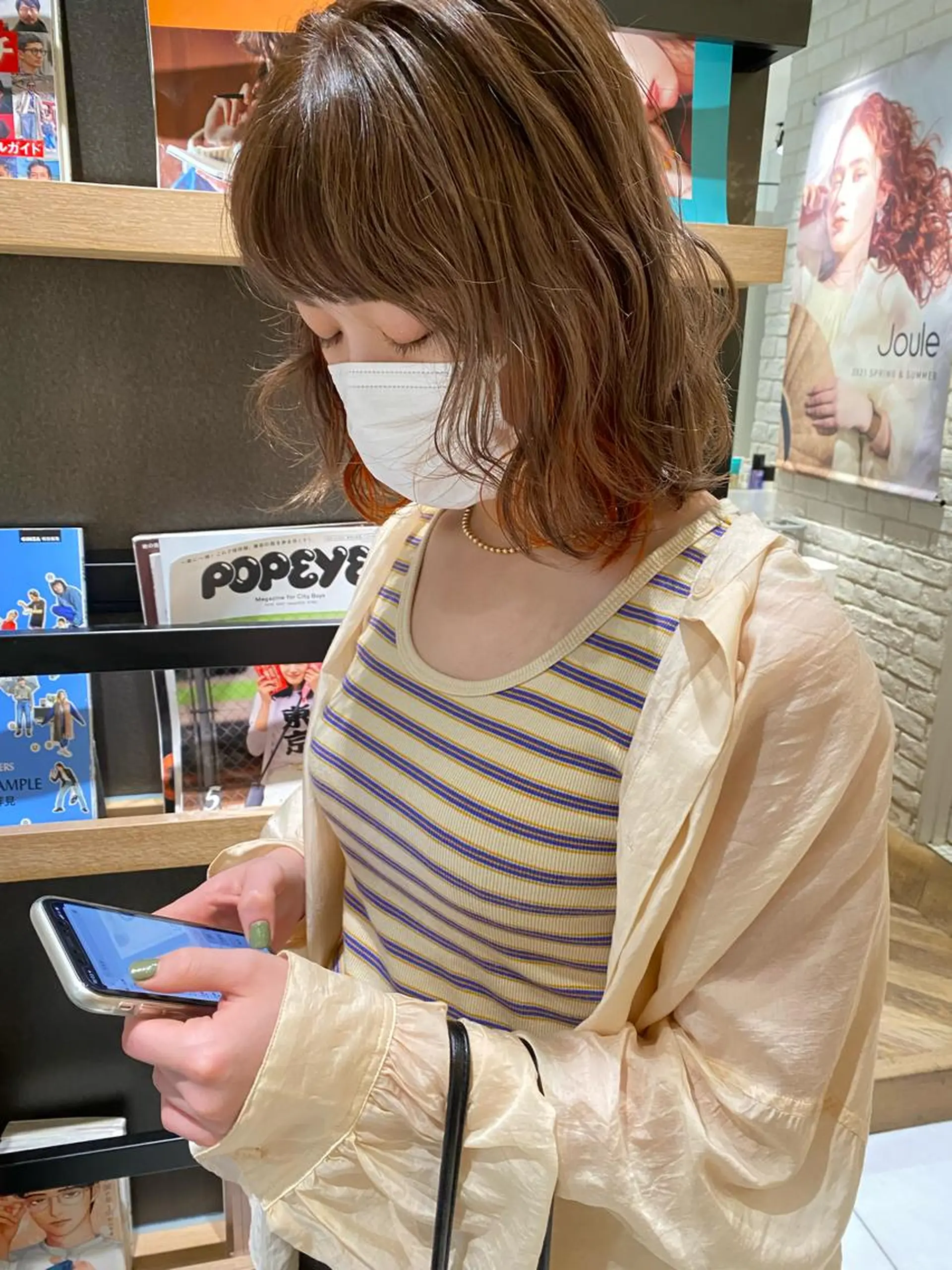 ミディアム パーマ ミディアムパーマ Pros所属・🌙nana/ボブ /酸性ストレート🌙のヘアスタイル