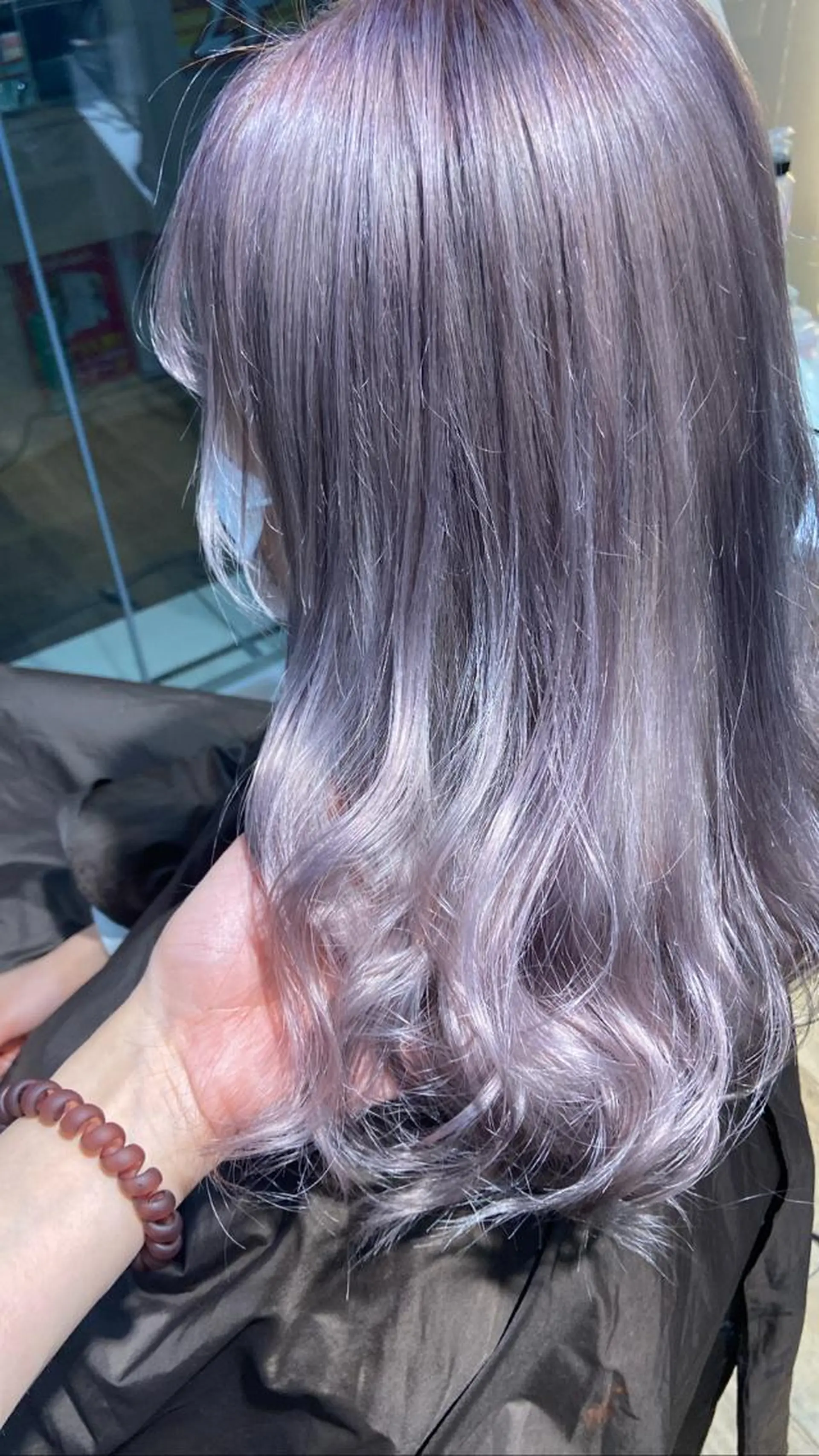 セミロング カラー ヘアカラー トリートメント 🧸プルエクステ❤︎ ネイルKAO🧸のヘアスタイル